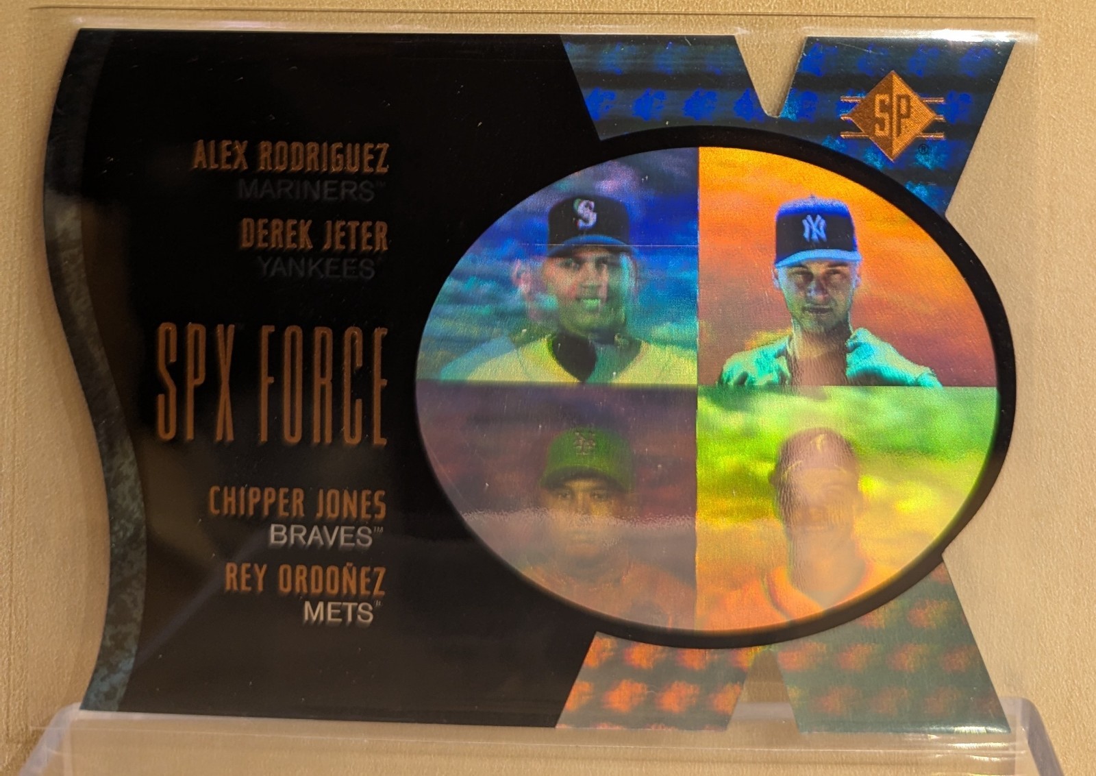1997 SPx FORCE #6 Alex Rodriguez Derek Jeter Chipper Jones RARE INSERT /500 1997 SPx FORCE #6 Alex Rodriguez Derek Jeter Chipper Jones RARE INSERT /500