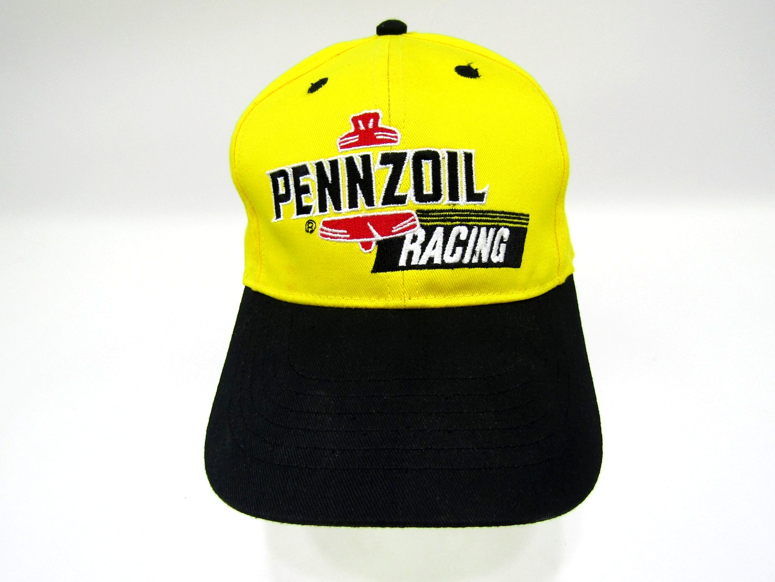 VTG Pennzoil Racing Hat Adjustable Strap Rock Point Car Auto Promo Cap