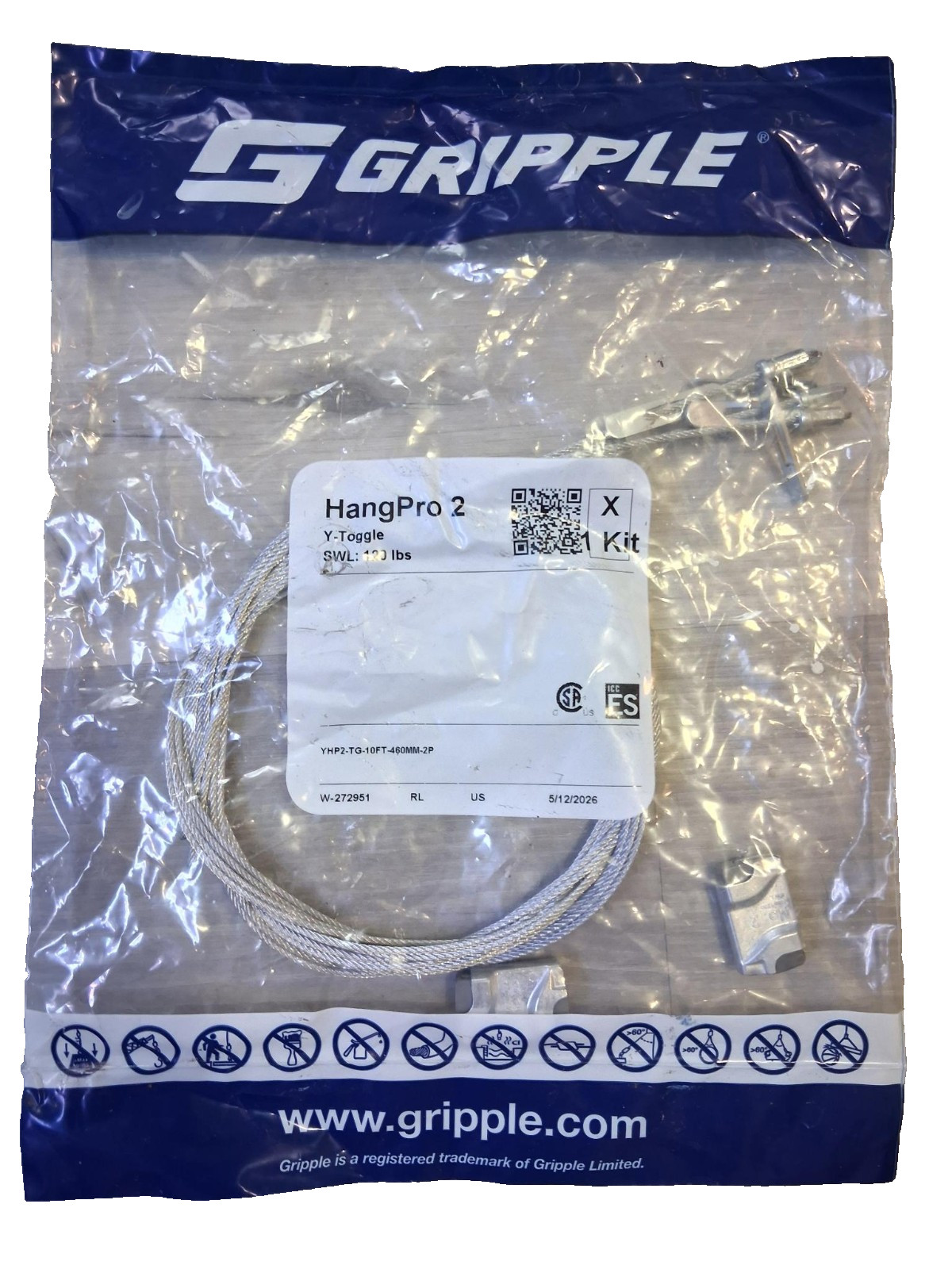 2 Pack Gripple HangPro Y-Fit 5/16\