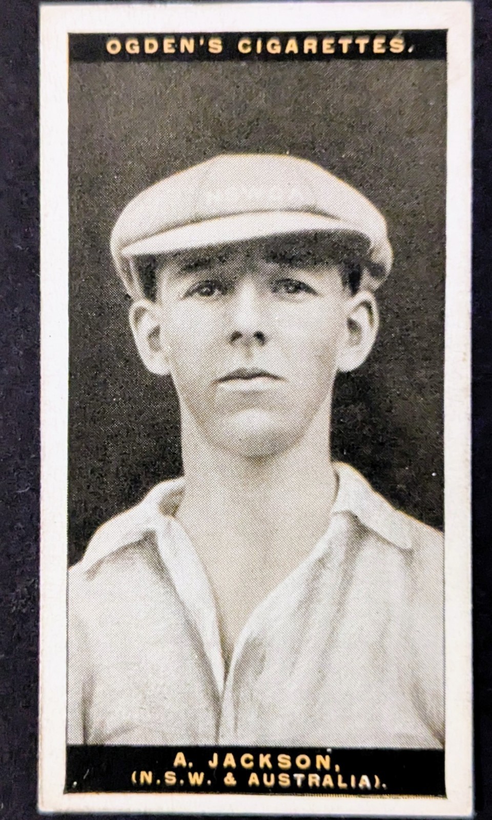 1928 Ogden\'s Australian Test Cricketers 1928-29 Cigarette Card Archie Jackson 
