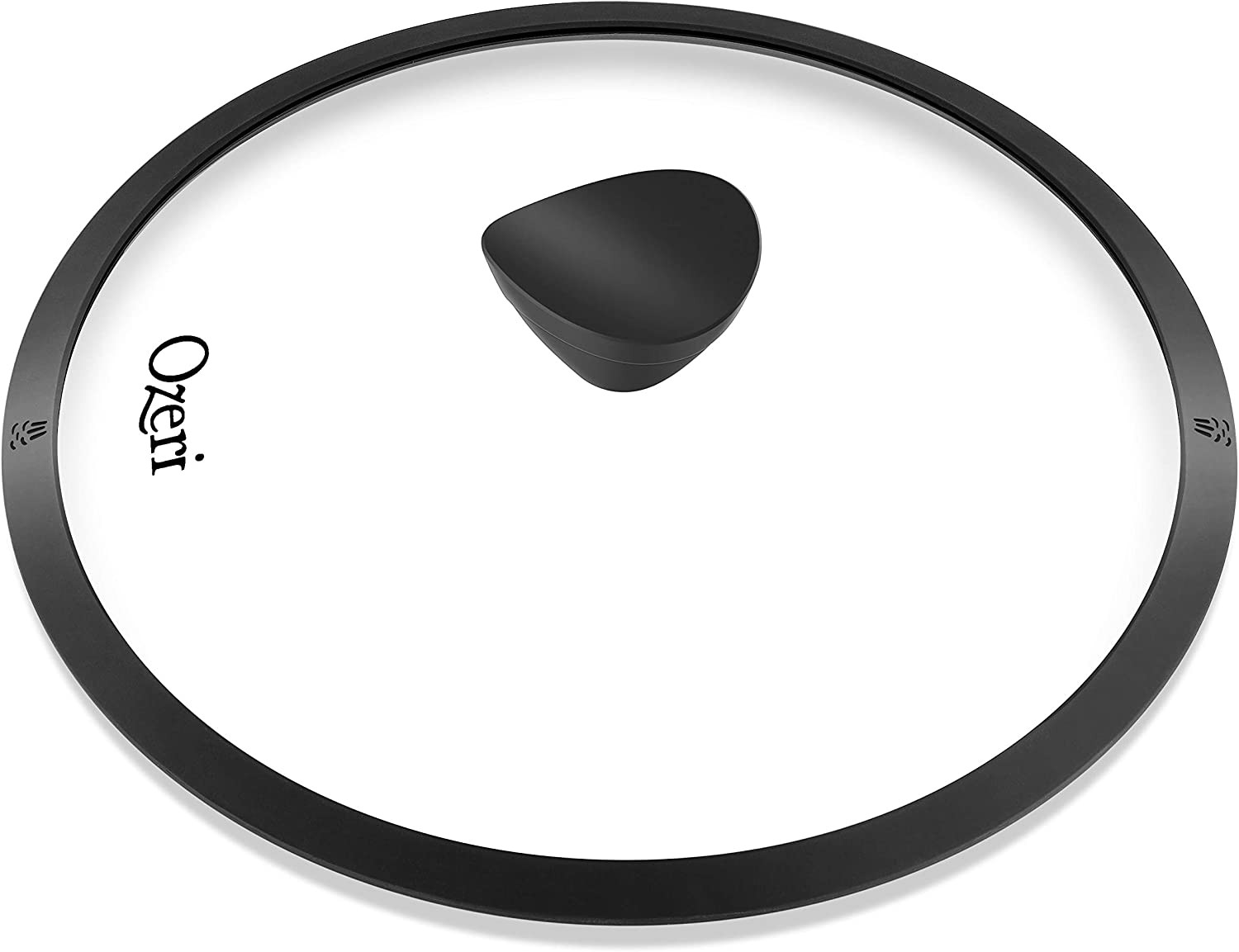 Ozeri Tempered Glass Pan Lid [8 in, 10 in, 11in, 12 in] with Black Silicone
