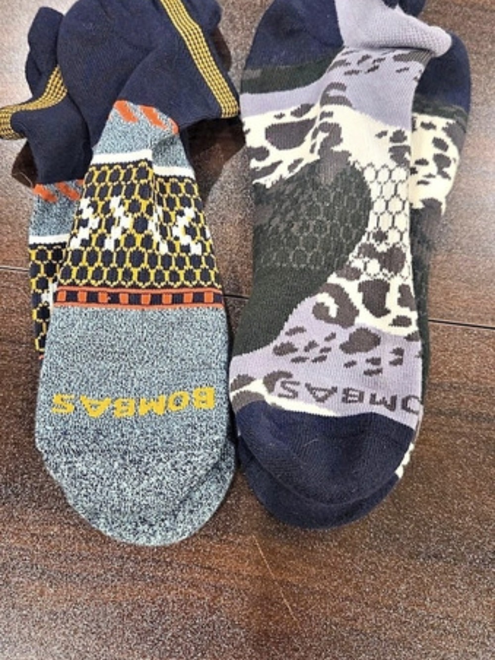 Bombas Patterned Ankle Socks 2-Pair Set. New/Never Worn Bombas Patterned Ankle Socks 2-Pair Set. New/Never Worn