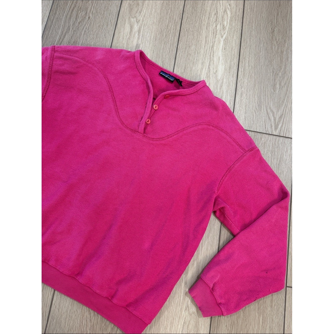 Patagonia Y2K Cotton Henley Pull Over Sweatshirt Sz 11/12 L Hiking Gorpcore Patagonia Y2K Cotton Henley Pull Over Sweatshirt Sz 11/12 L Hiking Gorpcore