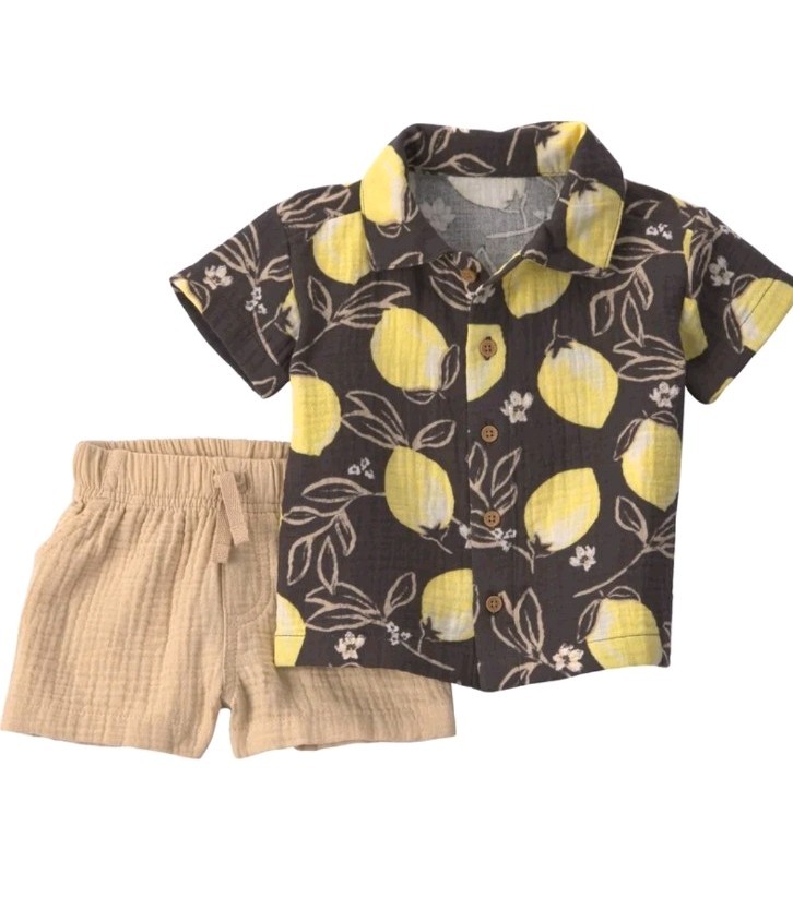 Carter\'s Child of Mine Baby Boy Outfit Set 2-Piece, Sizes 0/3 Months