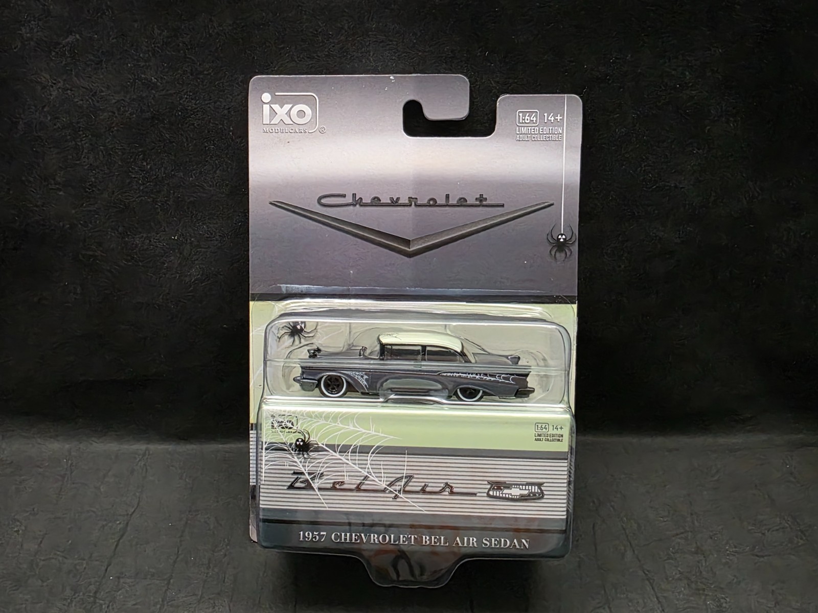 IXO ModelCars 1957 Chevrolet Bel Air Sedan Halloween Lowrider 1:64 Scale IA64040