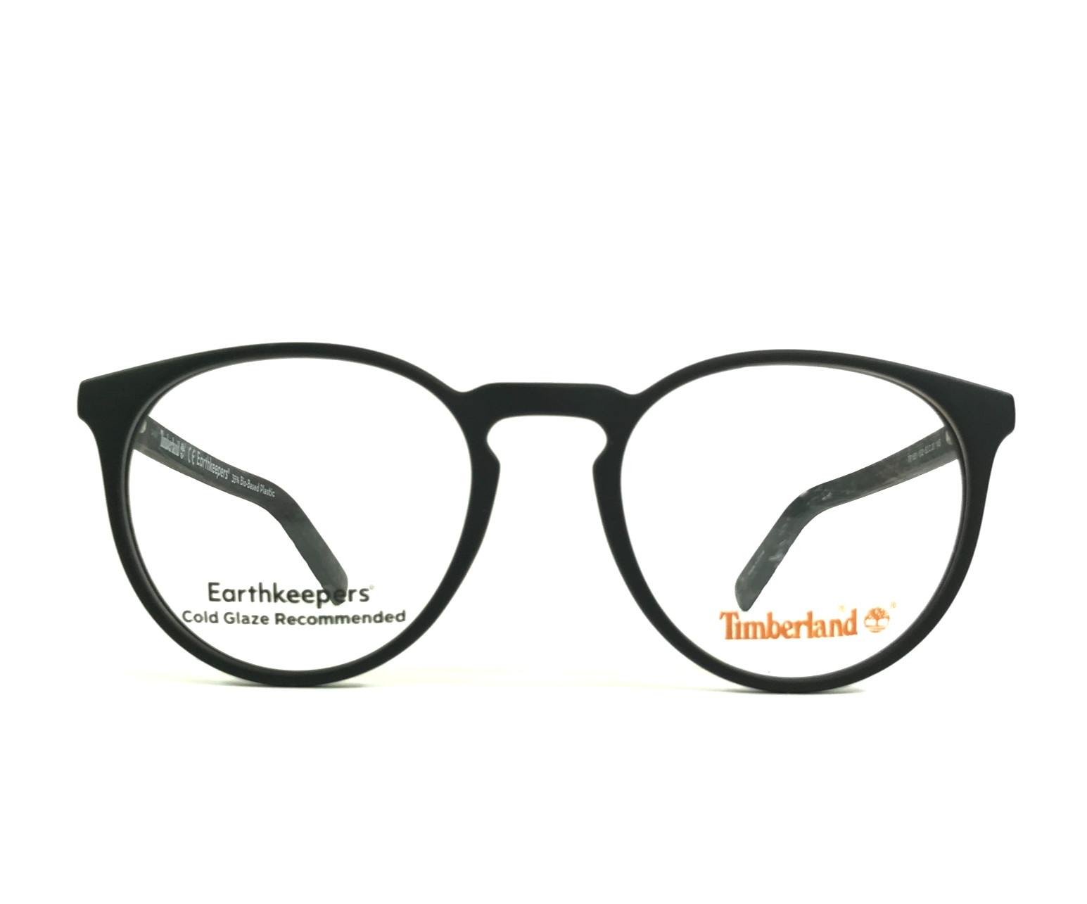 Timberland Eyeglasses Frames TB1681 002 Matte Black Round Full Rim 52-20-145