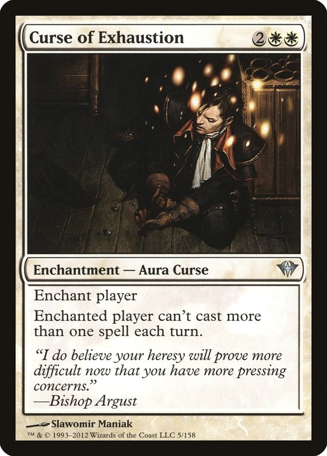 MTG Magic the Gathering Curse of Exhaustion (5/175) Dark Ascension LP
