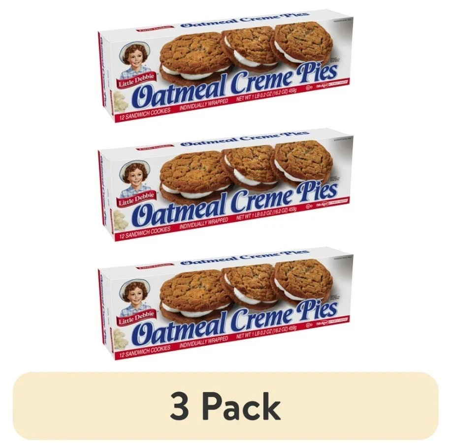 (3 pack) Little Debbie Family Pack Oatmeal Creme Pies