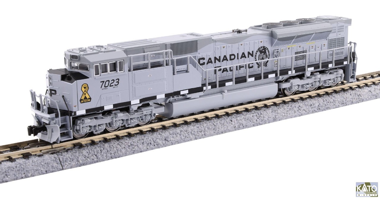 Kato 176-8544-DCC N CP SD70ACu Diesel Locomotive with DCC #7023 (GREY)