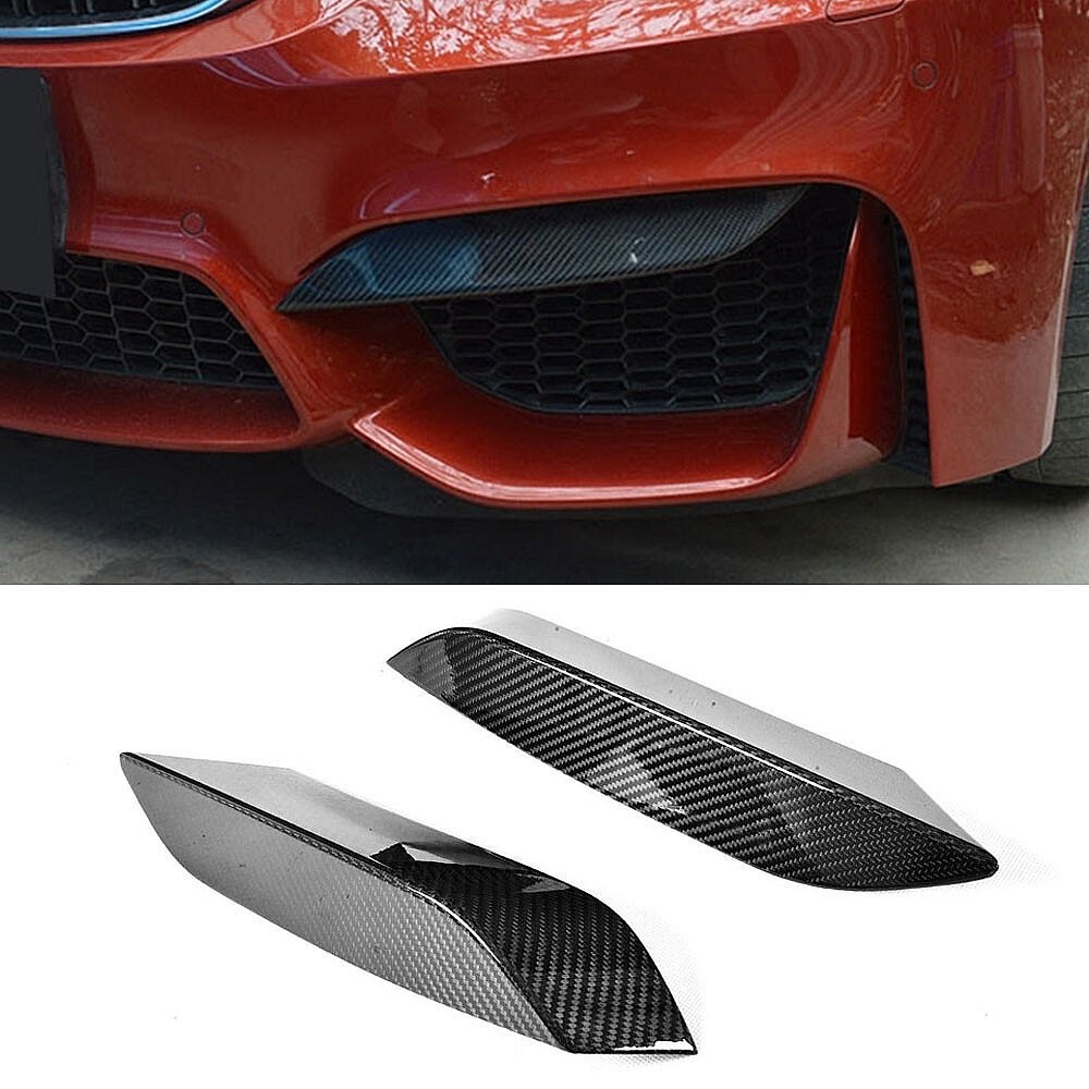 FOR BMW F80 M3 F82 F83 M4 14-19 Real Carbon Fiber Front Bumper Splitter Spoiler