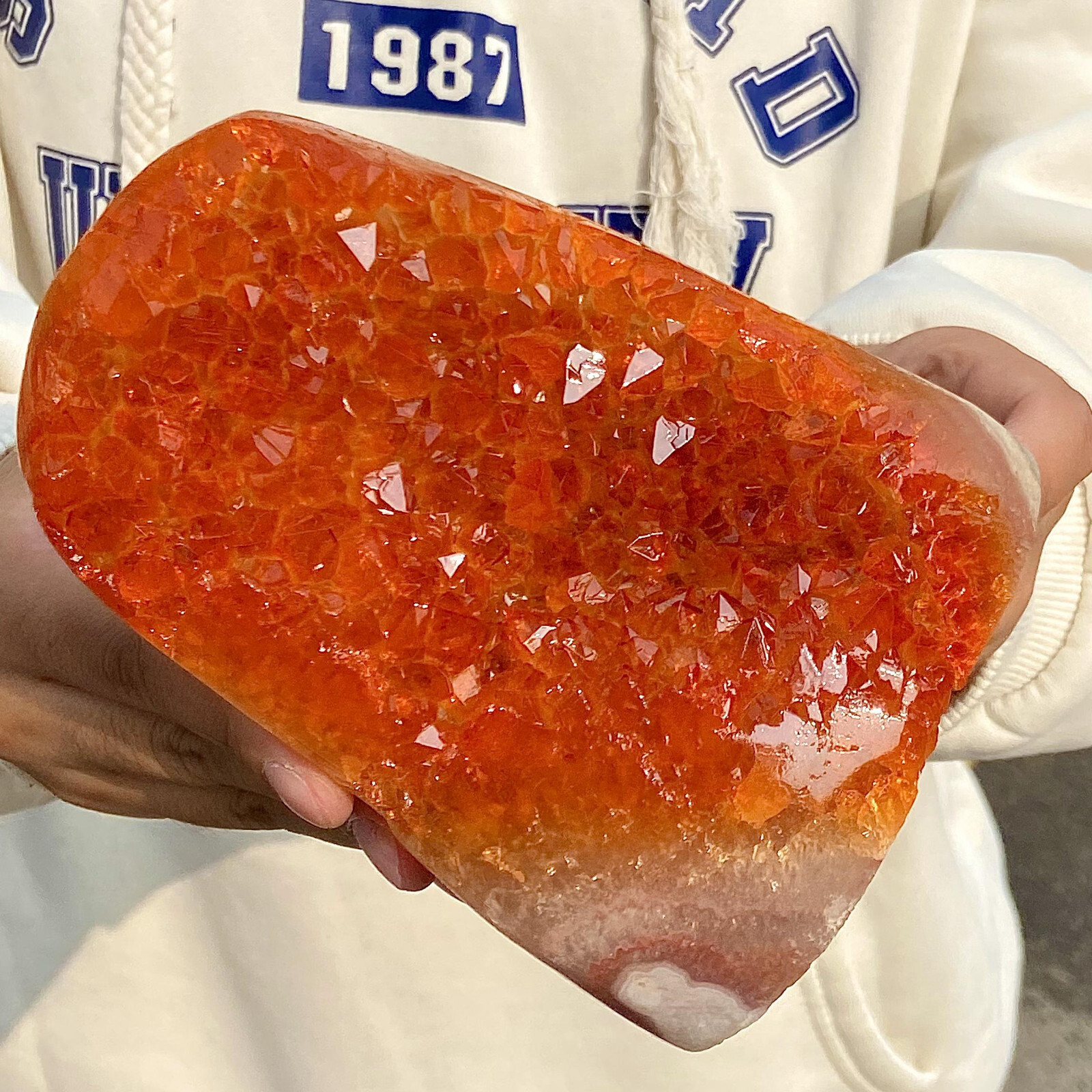 2.42LB  Natural Uruguayan Amethyst Cluster Cave Display mineral Specimen