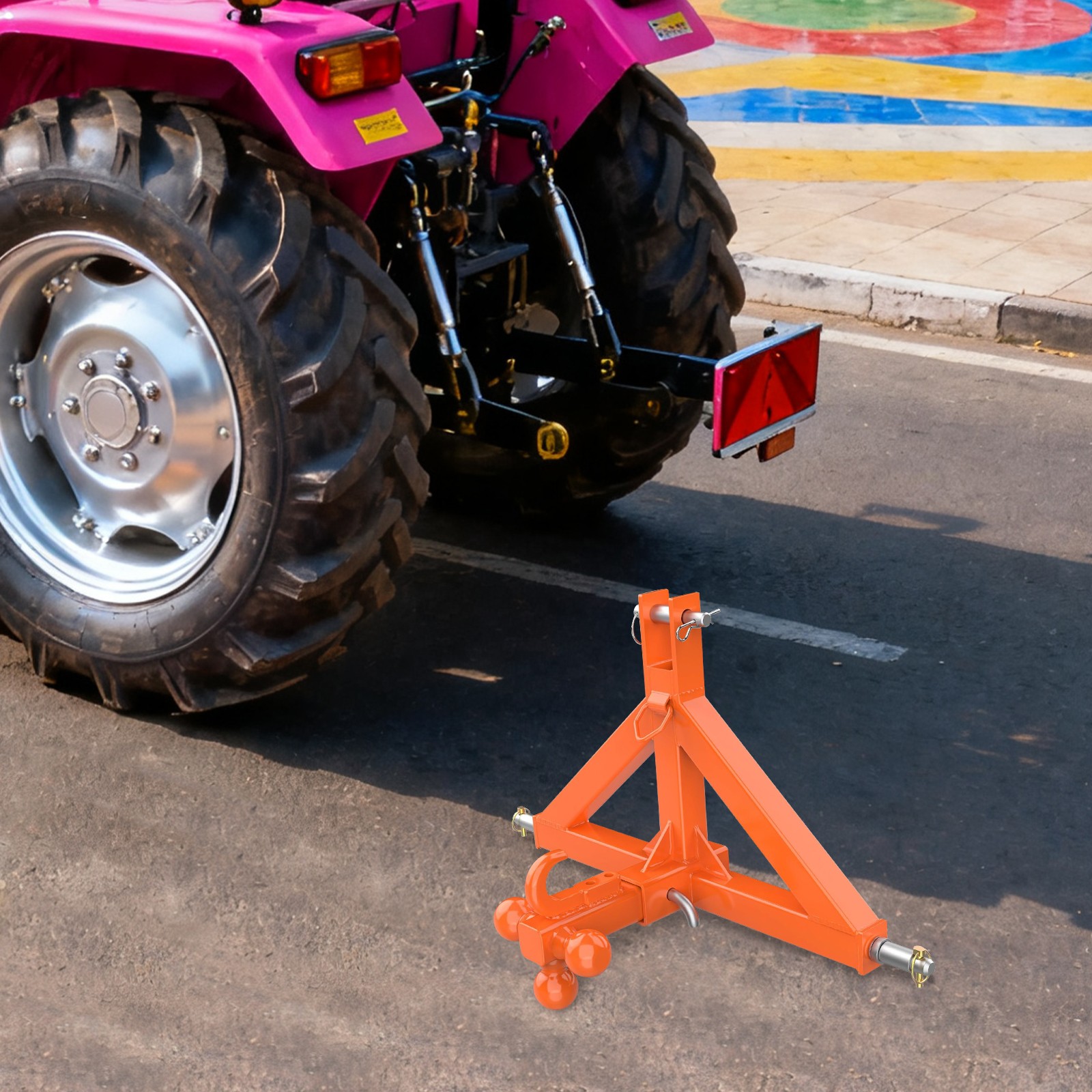 32.5*6.49*17.5in Heavy Duty Trailer Hitch for various types of trailers,Orange