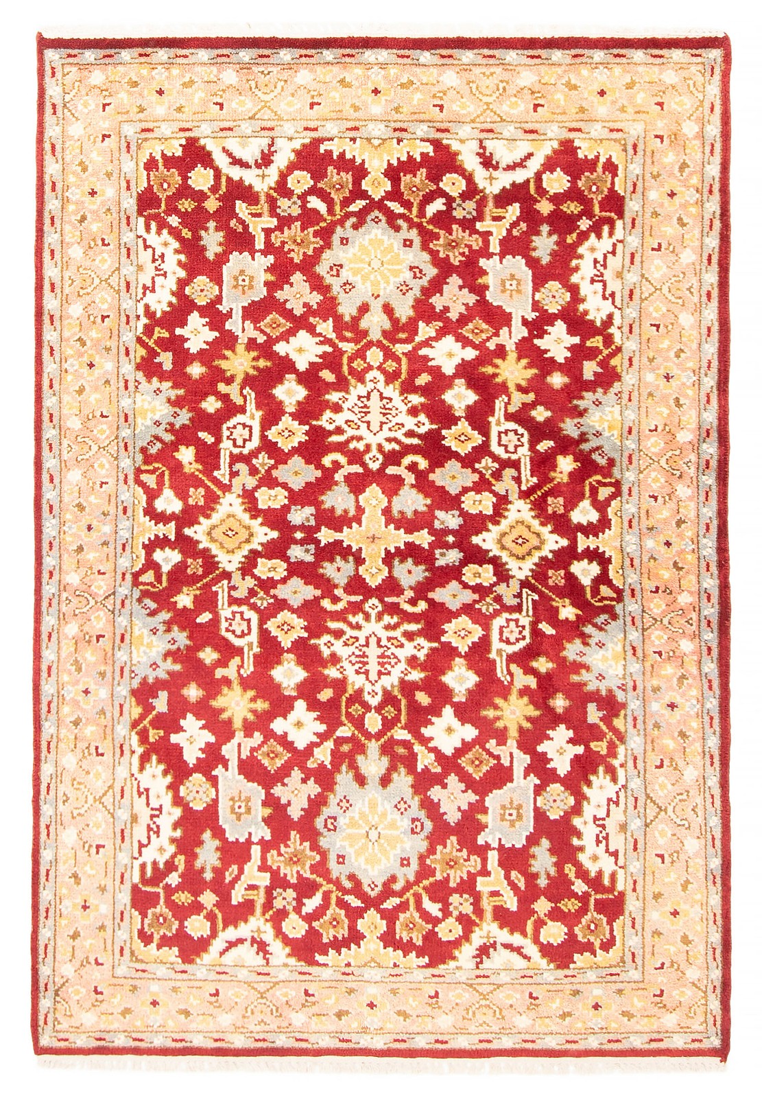 Vintage Traditional Hand-Knotted Area Rug 4\'0\