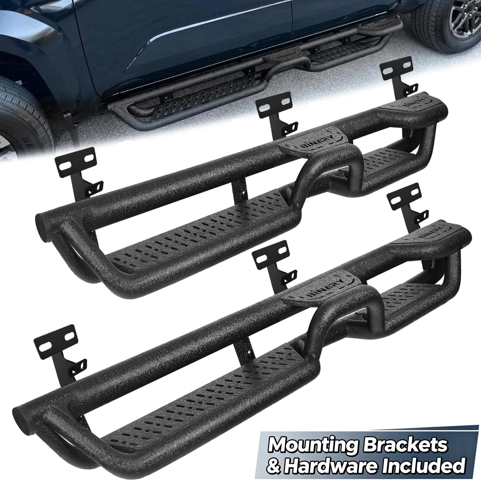 Running Boards For 09-18 Dodge Ram 1500/10-26 Dodge Ram 2500 Crew Cab Drop Step