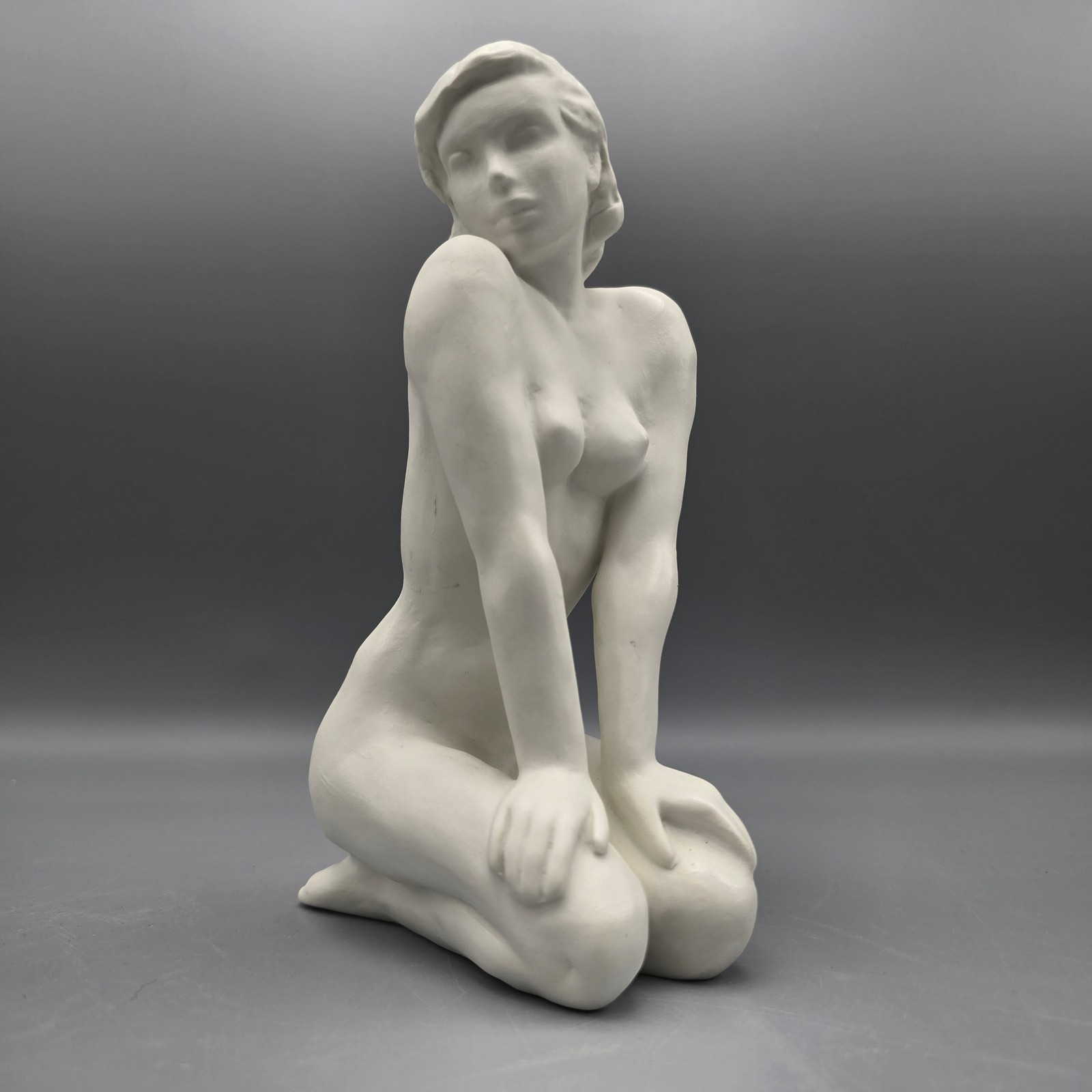 Vintage Rosenthal Porcelain Kneeling Female Nude Figurine