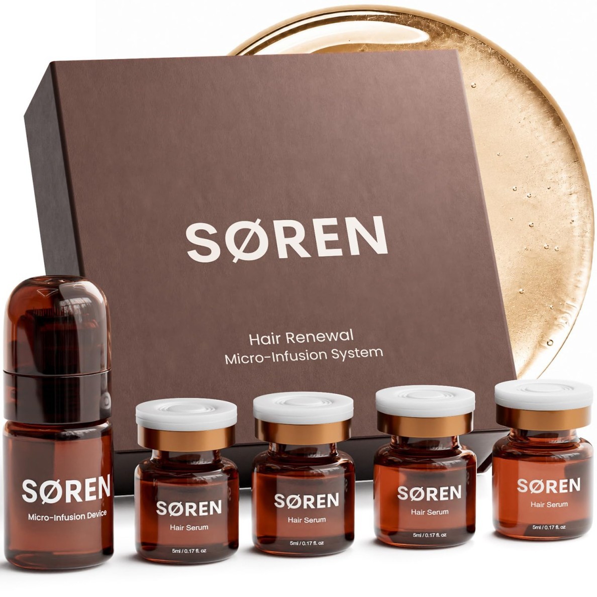 SØREN Micro Infusion Hair Renewal System Saw Palmetto ONE MONTH Scalp NEW SEALED