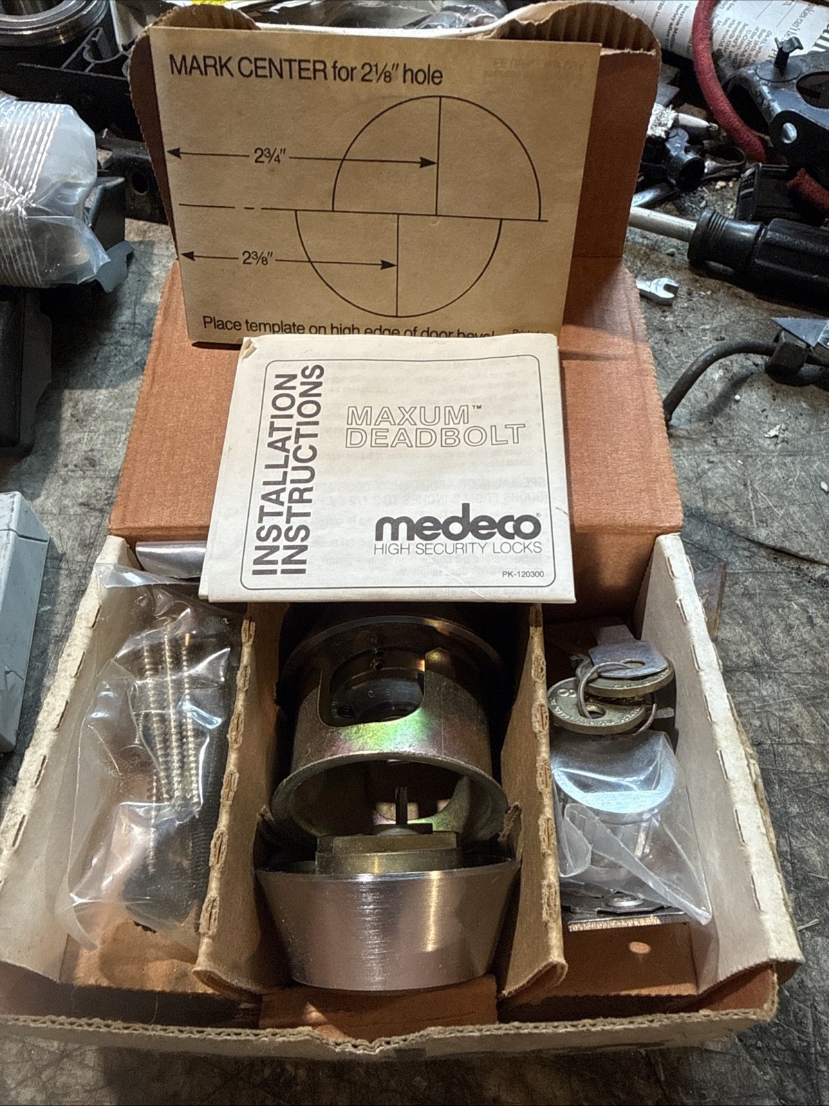 Medeco Maxum Deadbolt Double Sided High Security Deadbolt w/keys Medeco Maxum Deadbolt Double Sided High Security Deadbolt w/keys