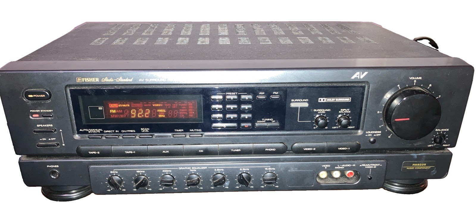 Vintage Fisher RS225 Studio Standard AV Surround Receiver. Excellent Condition Vintage Fisher RS225 Studio Standard AV Surround Receiver. Excellent Condition