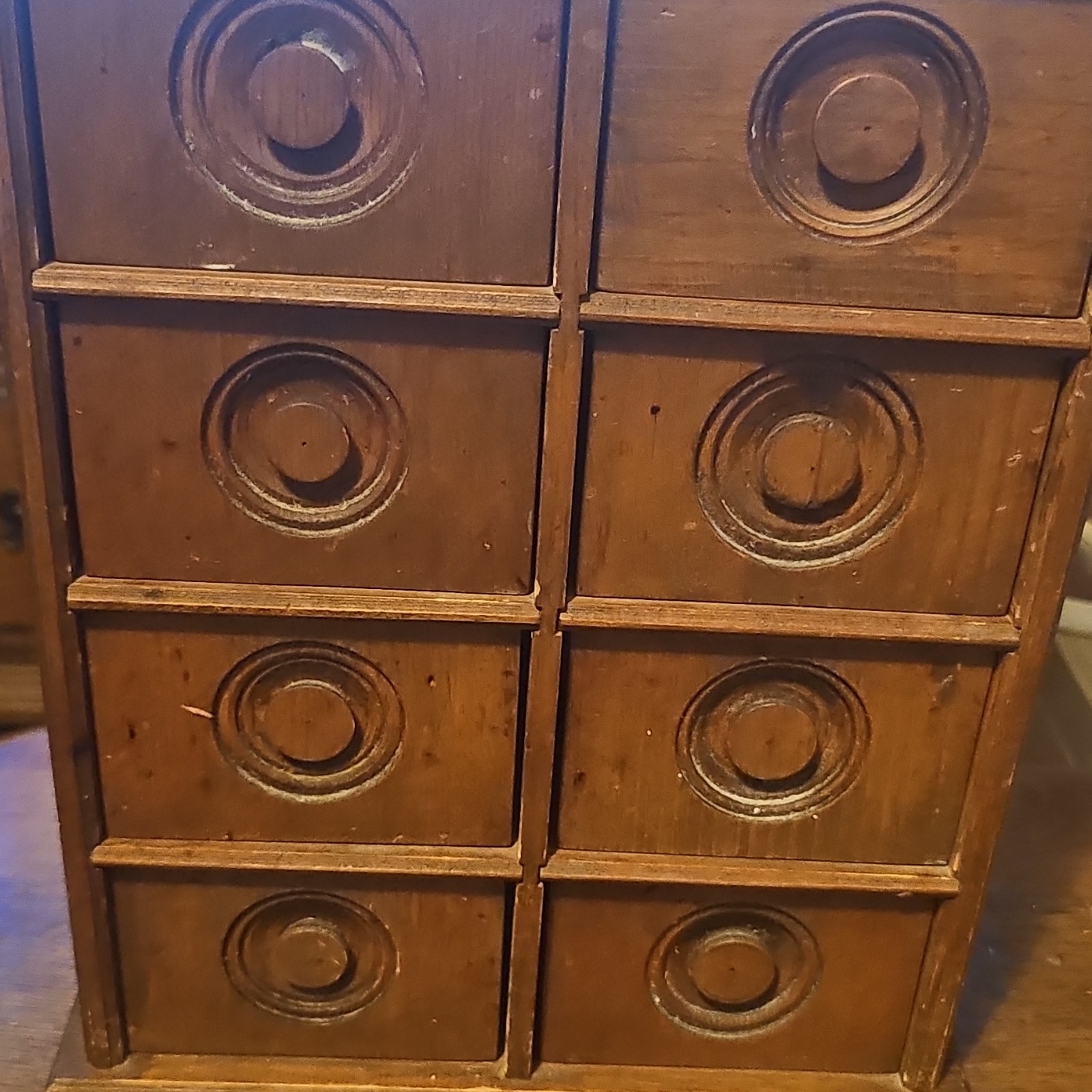 Antique Wooden 8 Drawer Spice Cabinet Box Cupboard Apothecary Chest 1800s Antique Wooden 8 Drawer Spice Cabinet Box Cupboard Apothecary Chest 1800s