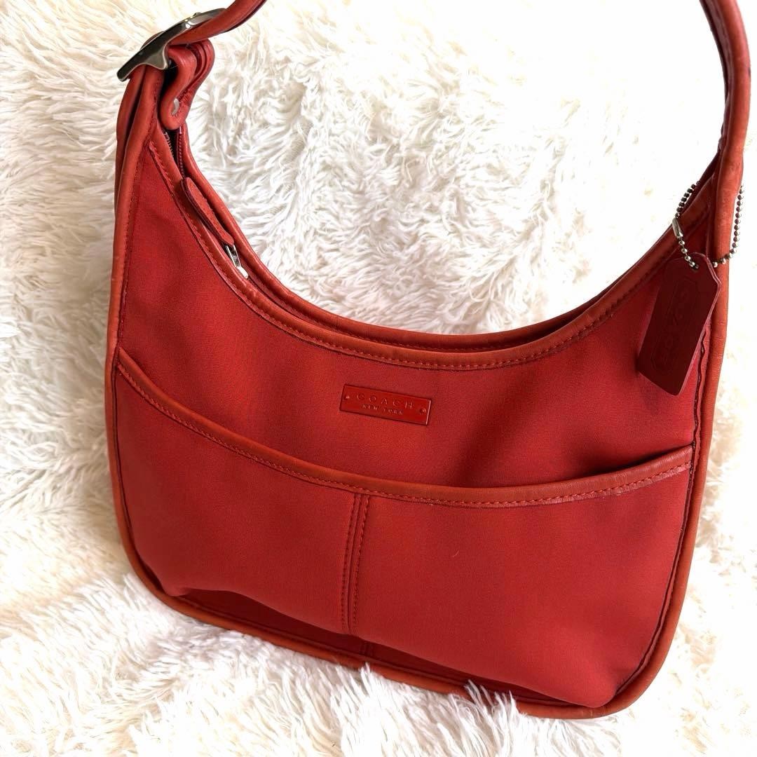 COACH 6203 Shoulder Bag Red W31cm Women COACH 6203 Shoulder Bag Red W31cm Women