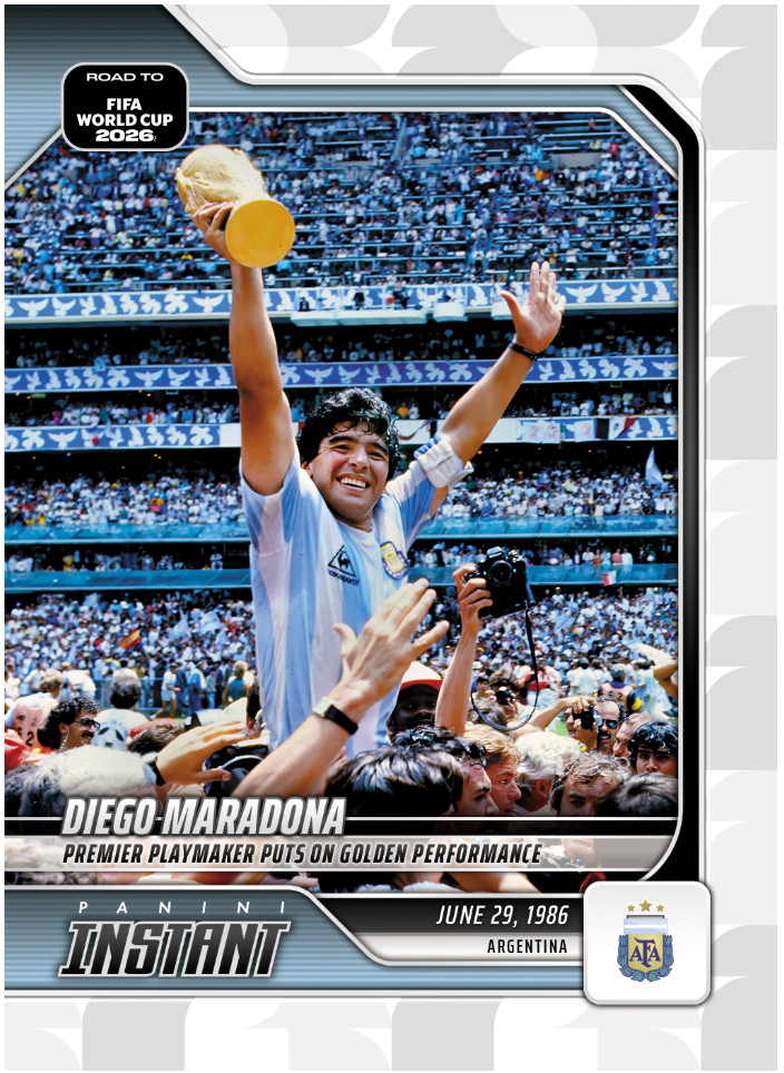 2026 Panini Instant Road to FIFA World Cup 18 Diego Maradona Argentina 2026 Panini Instant Road to FIFA World Cup 18 Diego Maradona Argentina
