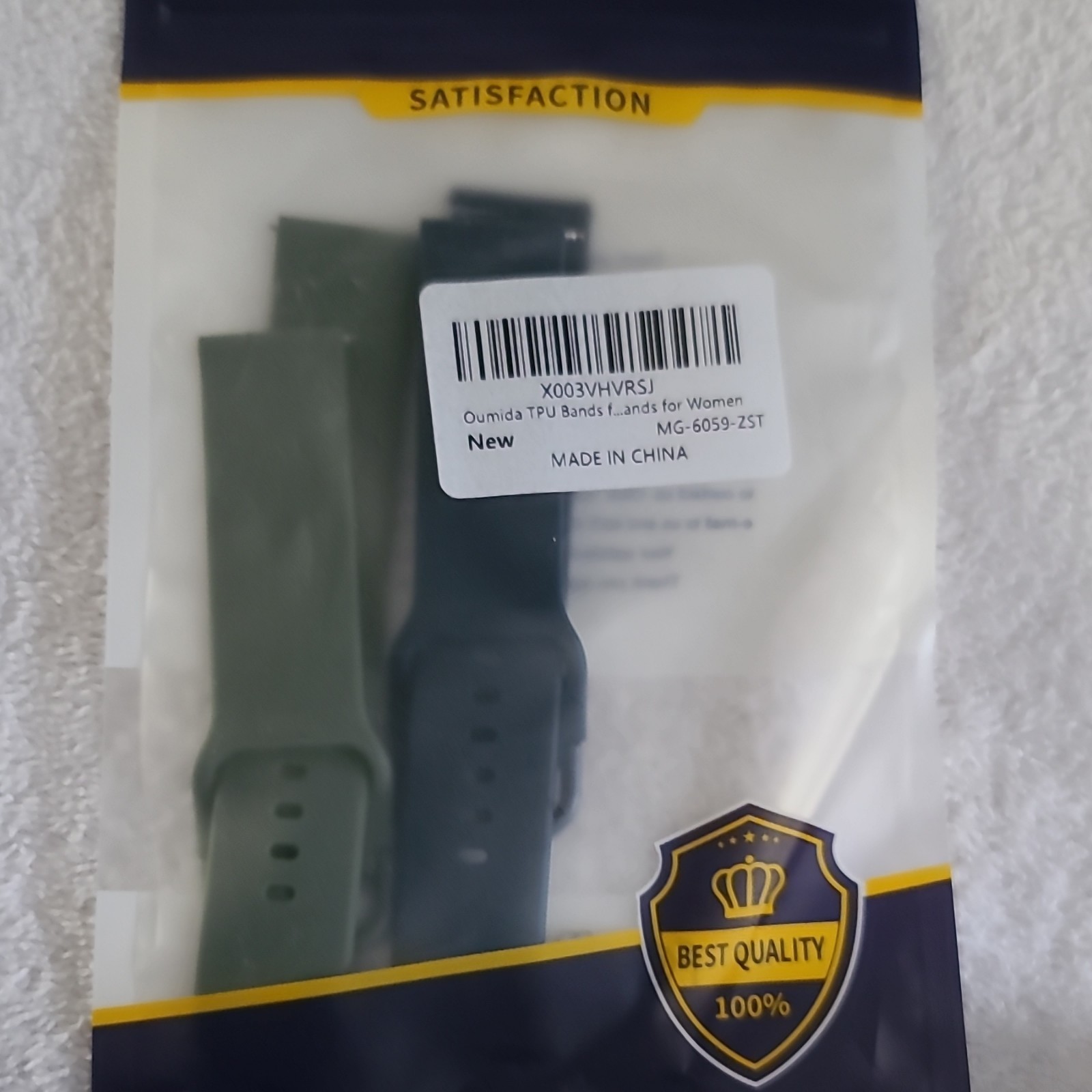 Oumida TPU Band Set Green & Black MG-6059-ZST Replacement Fitness Tracker Bands Oumida TPU Band Set Green & Black MG-6059-ZST Replacement Fitness Tracker Bands