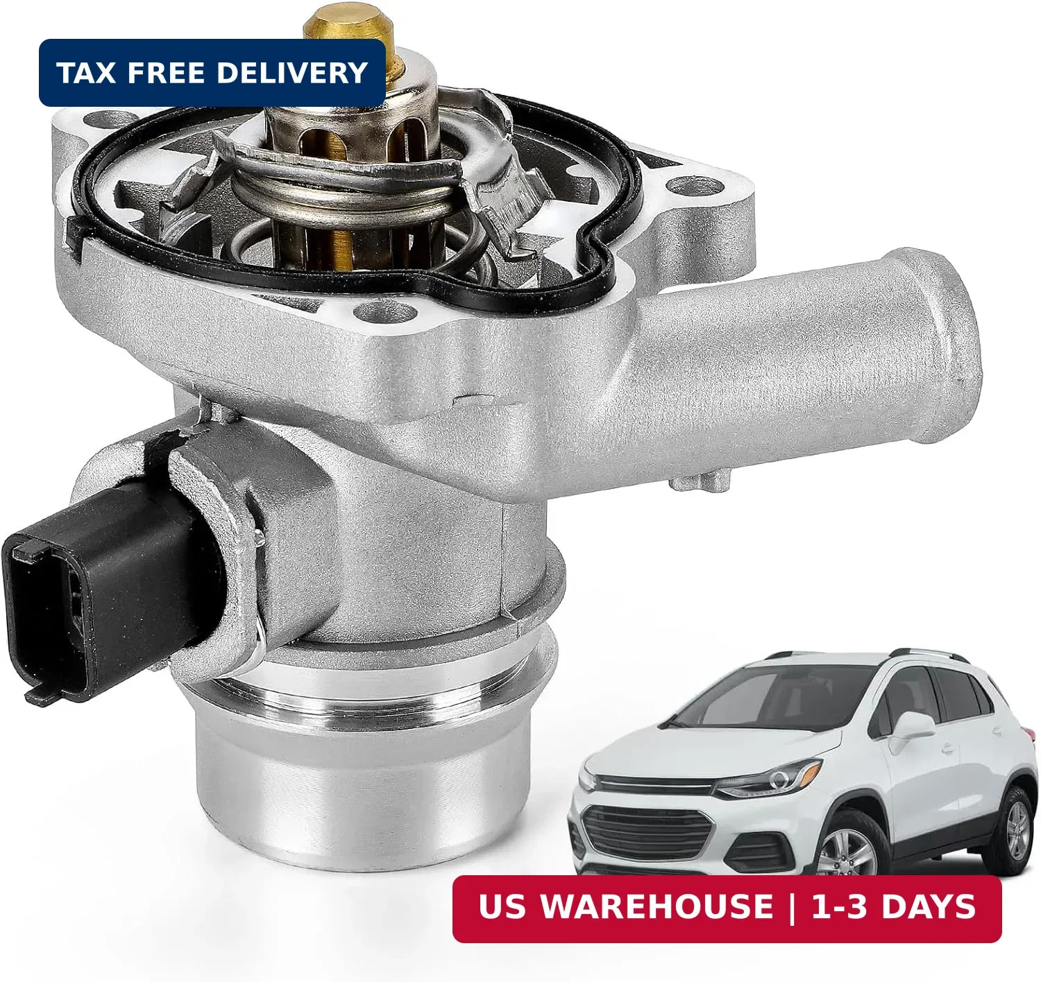 Upgrade Aluminium Thermostat Housing Assembly Compatible with Buick Encore 2013-
