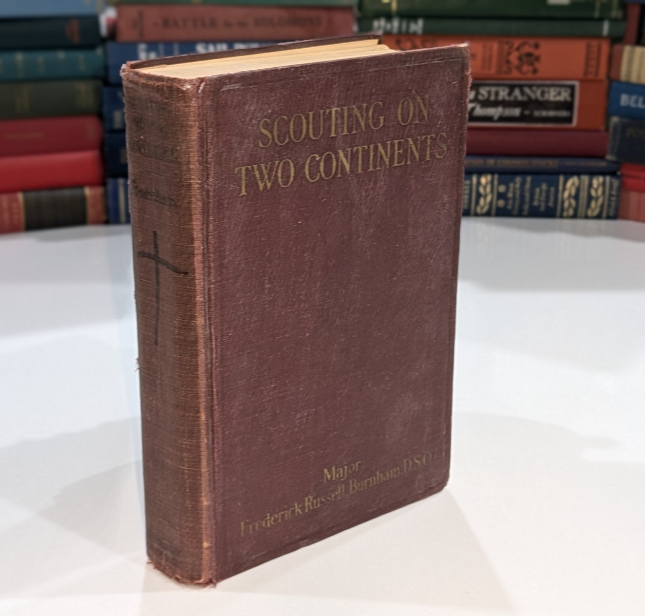 Scouting on Two Continents - Major Frederick Burnham 1926 1st Ed  w/Map - SIGNED