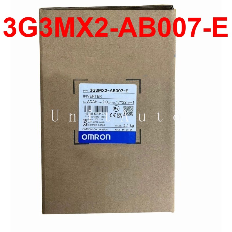 1PCS Omron 3G3MX2-AB007-E 0.75kW Single Phase 230V Inverter 3G3MX2AB007E MX2 VFD