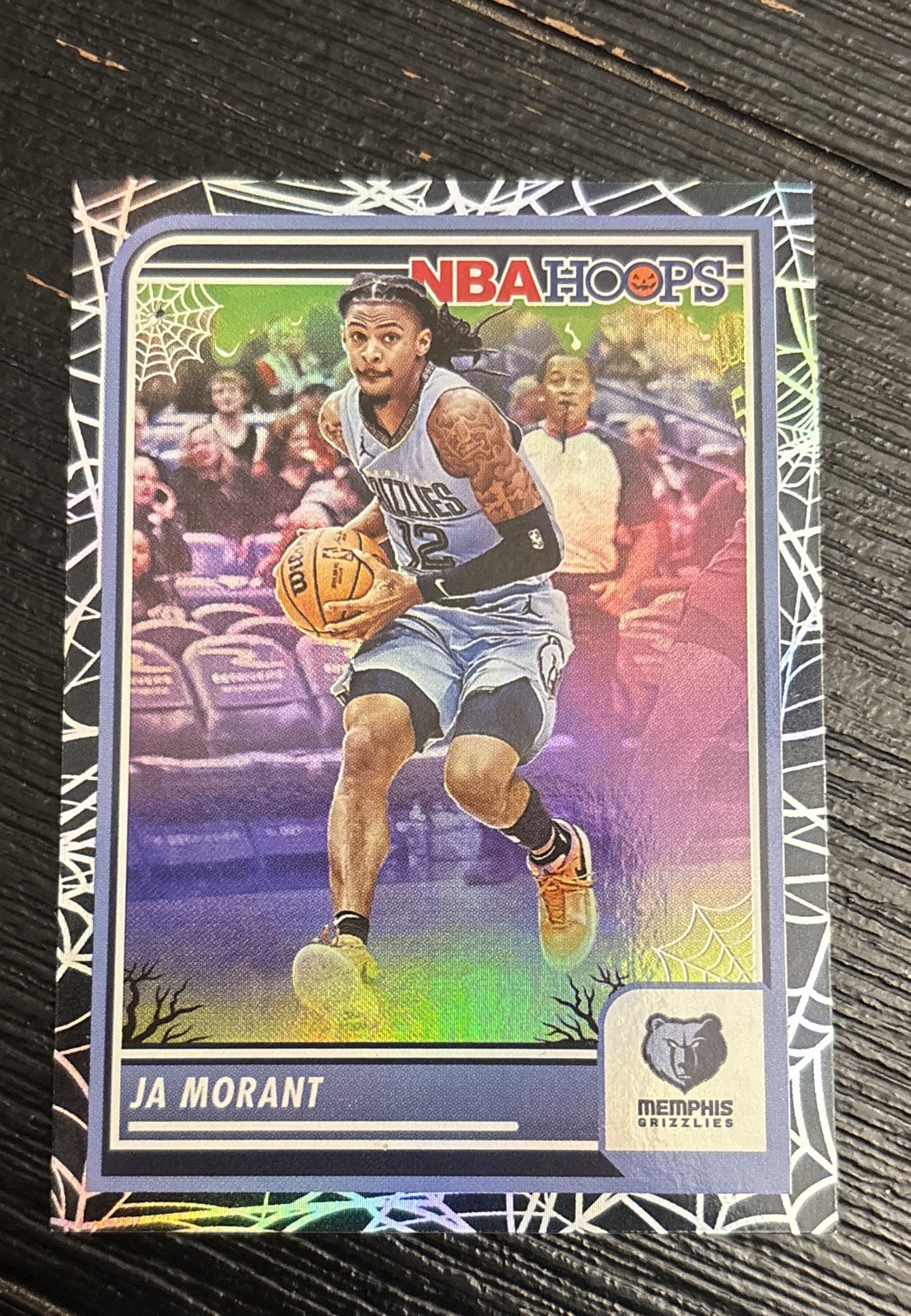 2023-24 Panini Haunted Hoops - Ja Morant #102 Holo Webs