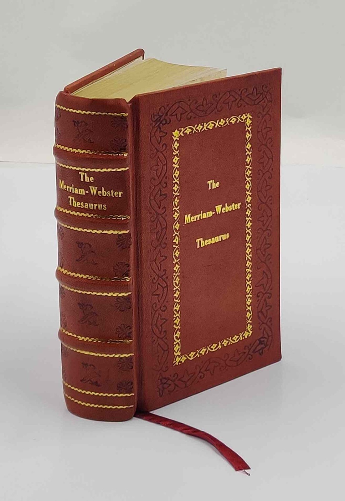 The Merriam-Webster Thesaurus by Merriam-Webster [PREMIUM LEATHER BOUND]