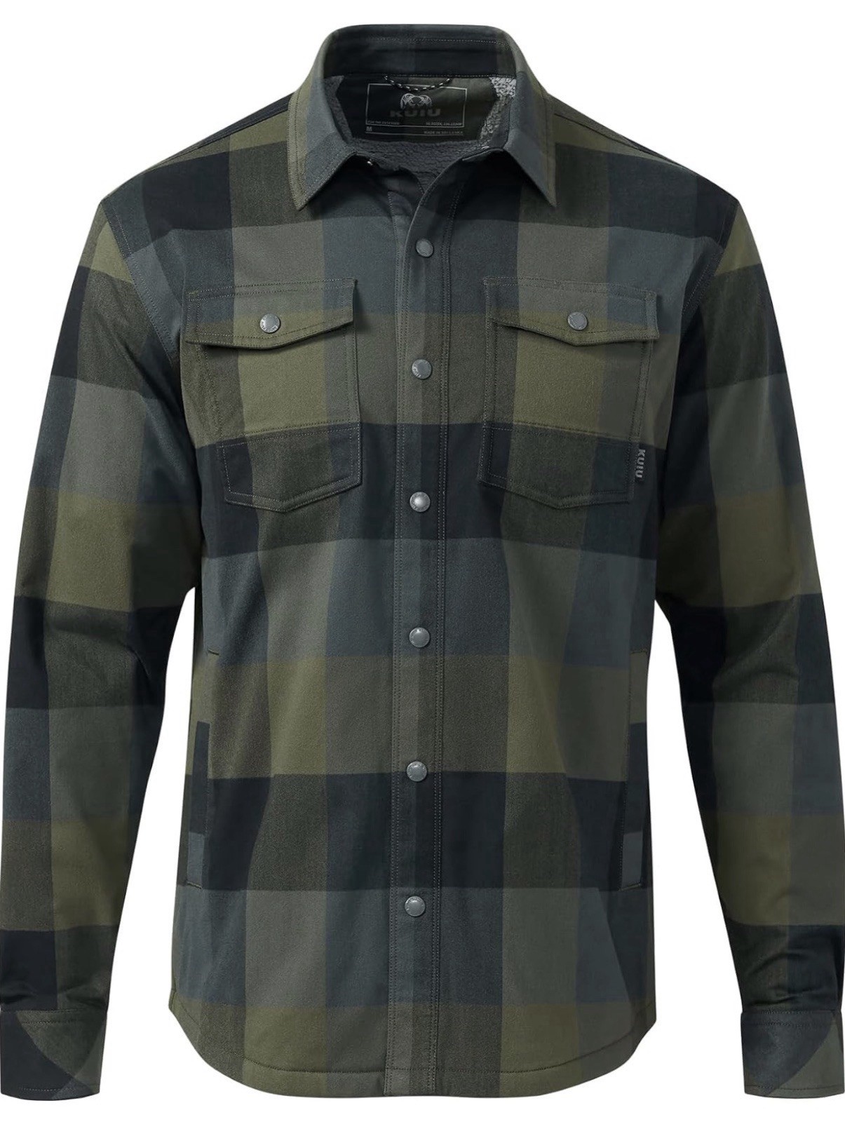 KUIU Men\'s Field Flannel Fleece Shirt Jacket, Sherpa-Line. New With Tags