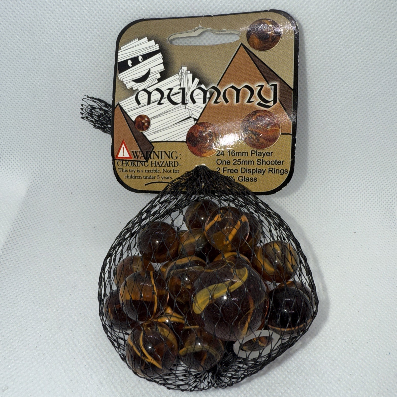 Vacor Mega Marble Lot Player Mummy Transparent with Swirls 19/32\ Vacor Mega Marble Lot Player Mummy Transparent with Swirls 19/32\