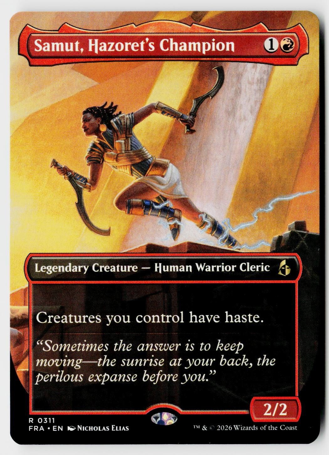 Samut, Hazoret\'s Champion (Borderless) Regular Rare 0311 Reality Fracture MtG NM