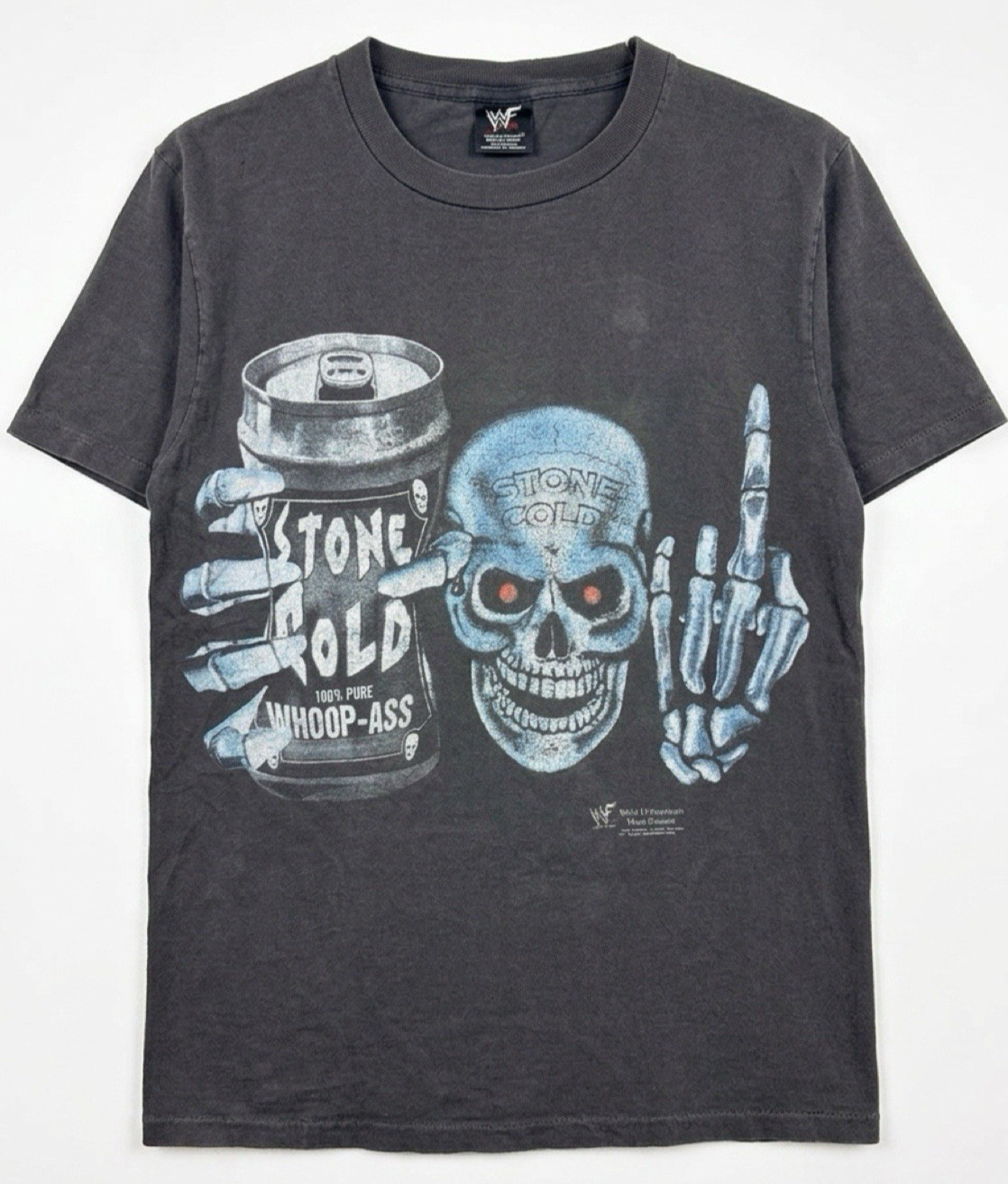 VTG 1998 Stone Cold Steve Austin Shirt SZ L Single Stitch WWF 100% Whoop Ass