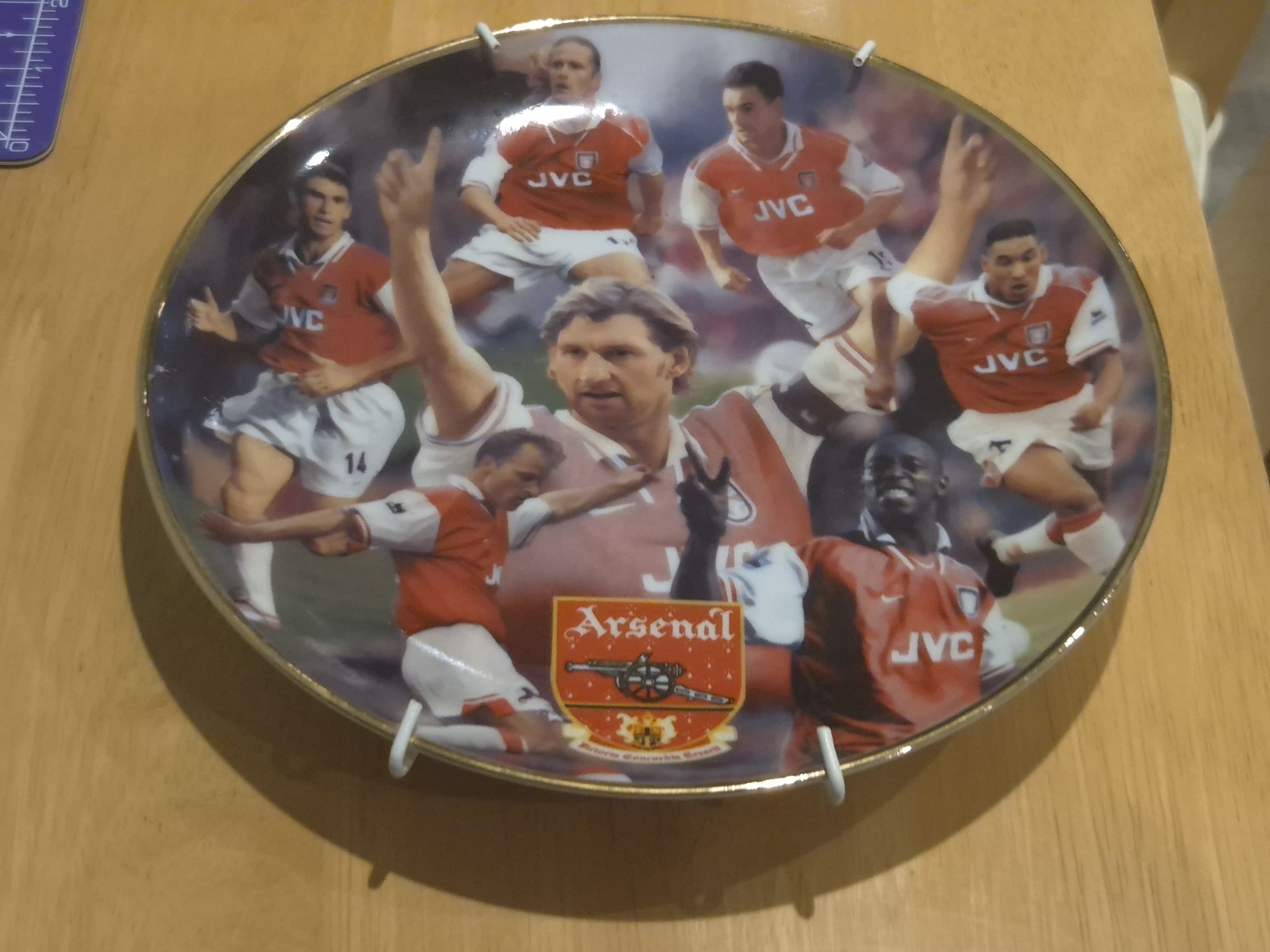 Arsenal Danbury Mint Plate VGC Arsenal 1997 98 double Arsenal Danbury Mint Plate VGC Arsenal 1997 98 double