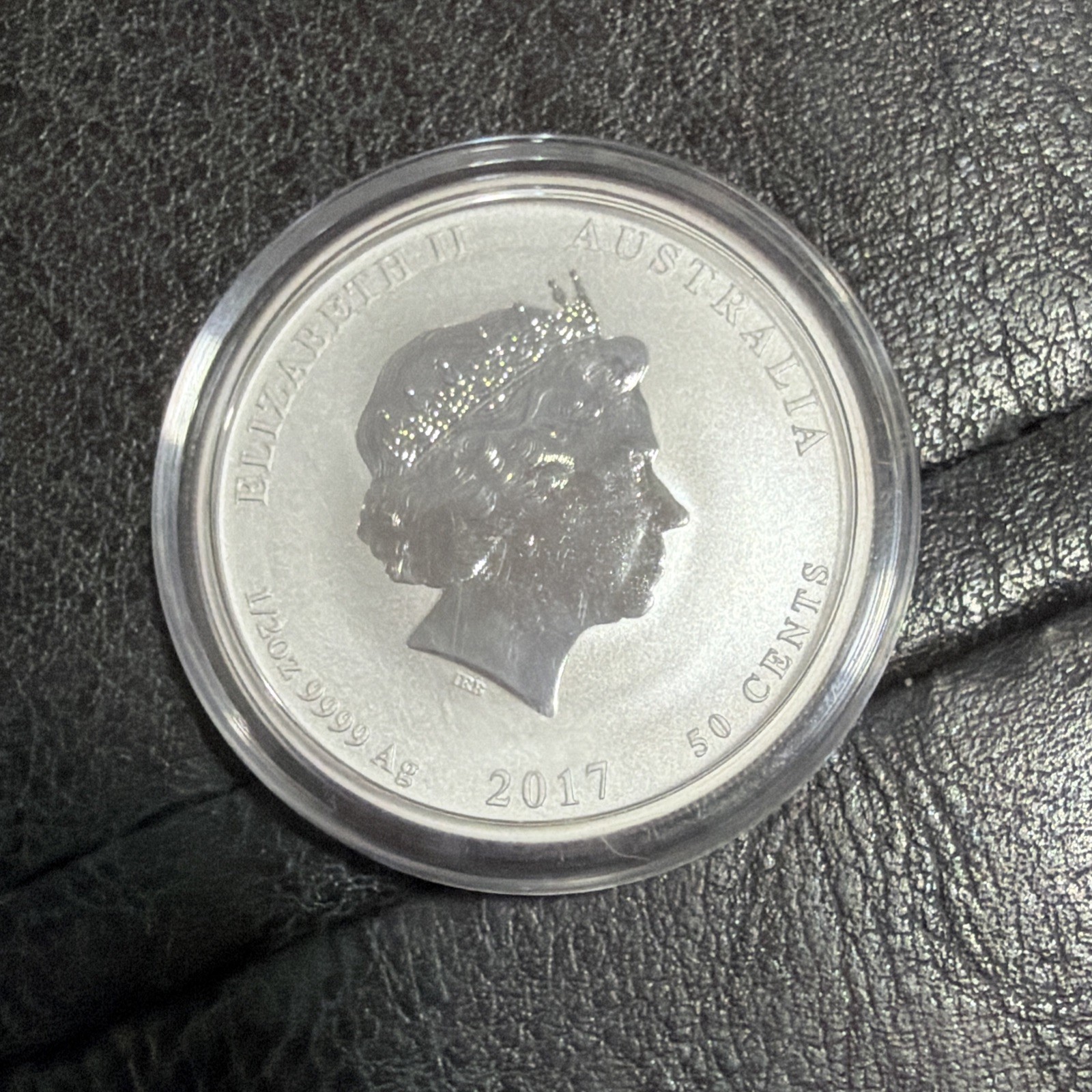 2017 Australia 1/2 oz Silver Reverse Proof Year of The Rooster in Capsule 2017 Australia 1/2 oz Silver Reverse Proof Year of The Rooster in Capsule
