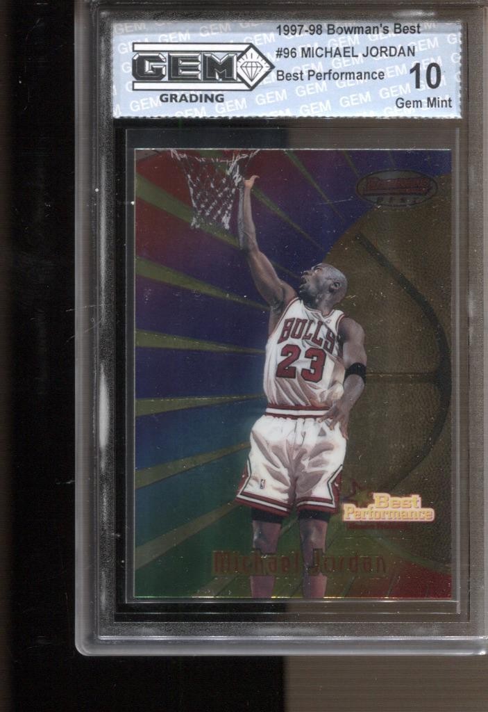 1997-98 Michael Jordan Bowman's Best Performers #96 Gem Mint 10 Bulls GOAT HOF