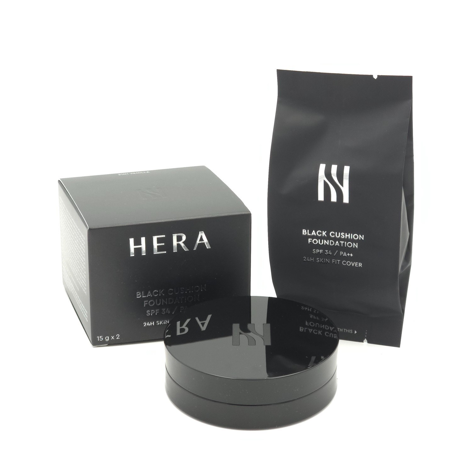 HERA Black Cushion Foundation SPF34 PA++ 15g x 2ea K-Beauty