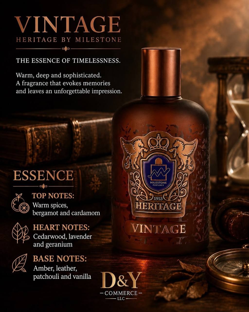 Milestone Heritage Vintage Eau de Parfum Spray 3.4 fl oz Regular Size Milestone Heritage Vintage Eau de Parfum Spray 3.4 fl oz Regular Size