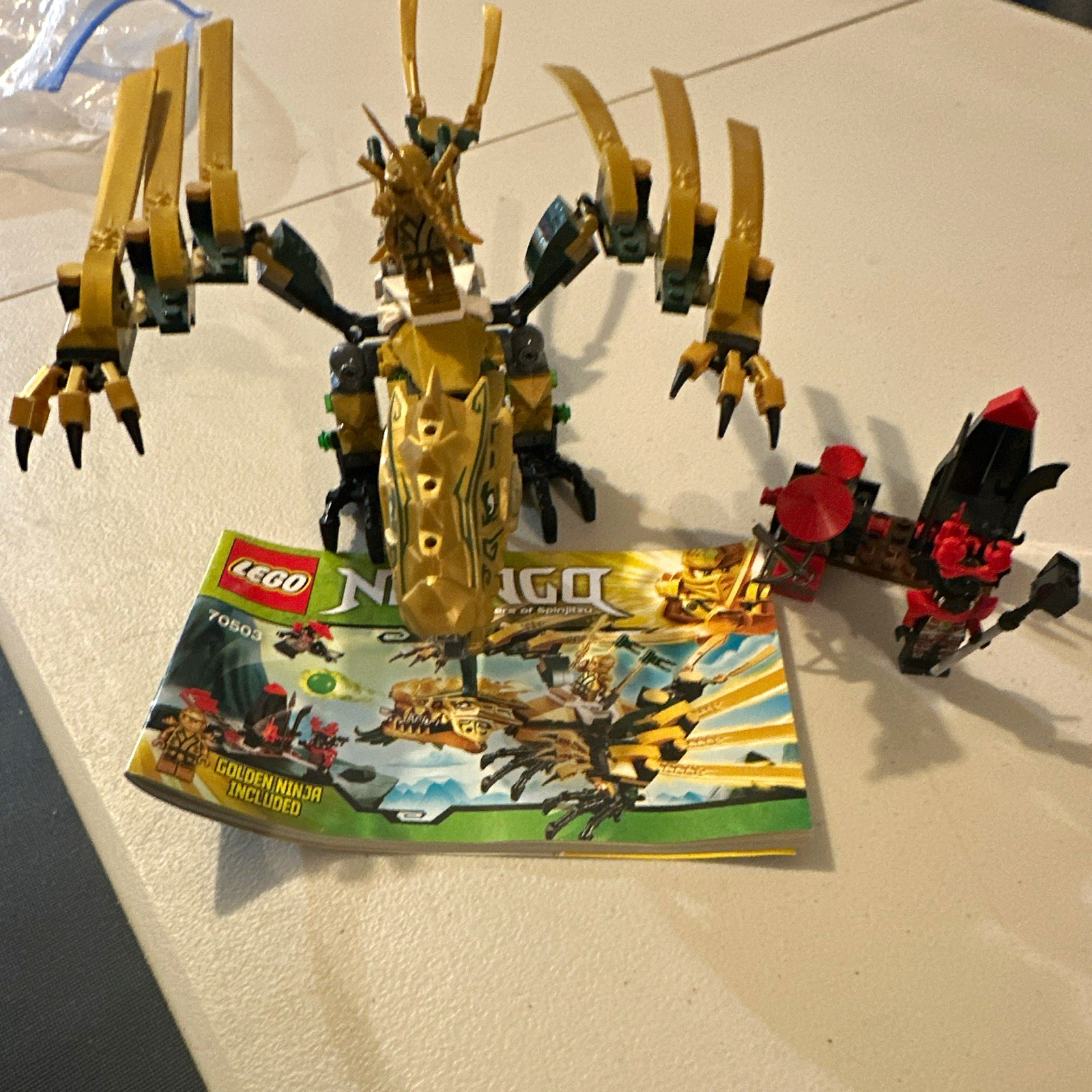 LEGO NINJAGO The Golden Dragon 70503 Complete Set 252 pcs Manual No Box LEGO NINJAGO The Golden Dragon 70503 Complete Set 252 pcs Manual No Box
