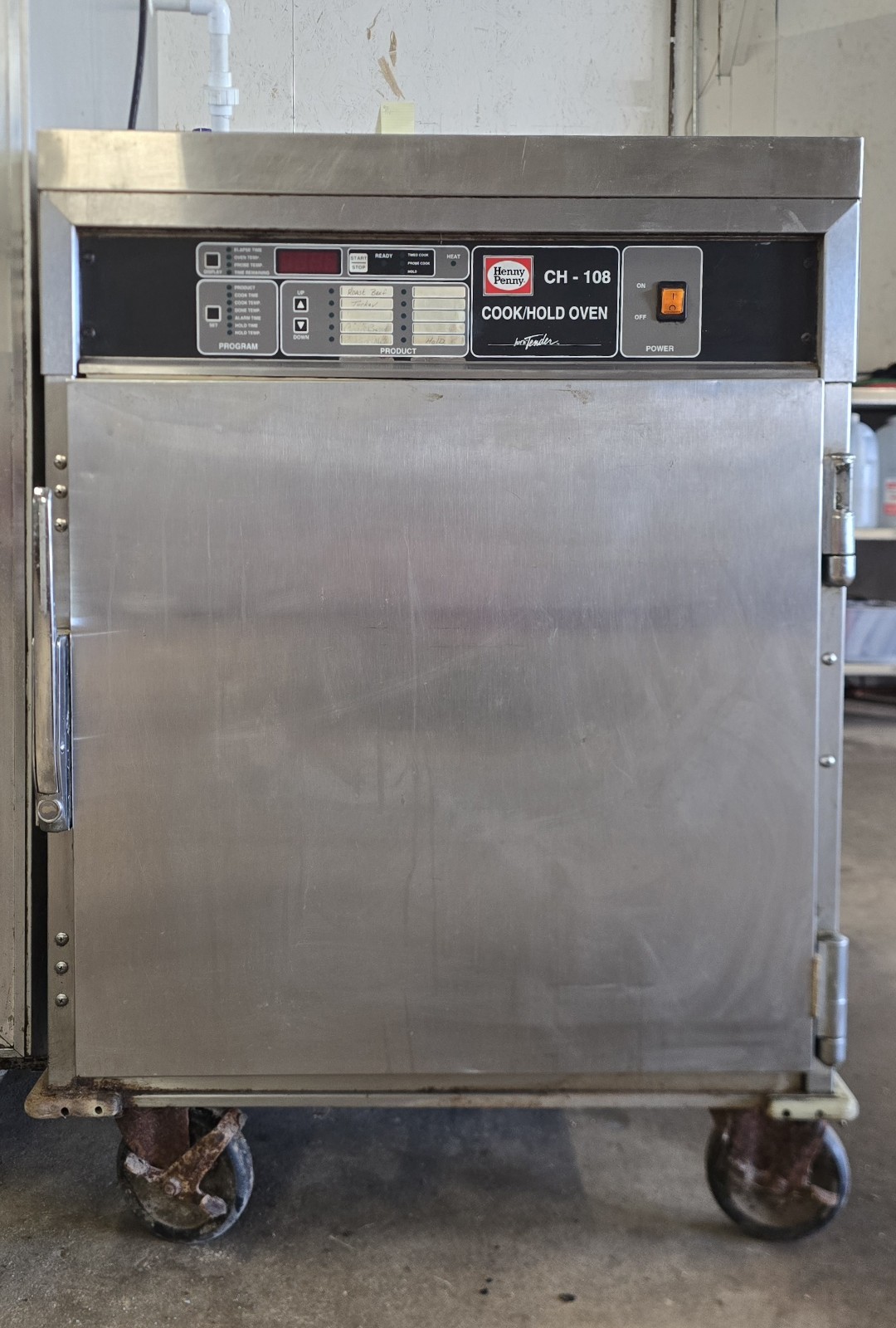 Henny Penny CH-108 Commercial Stainless Steel Cook / Hold Oven On Casters TESTED