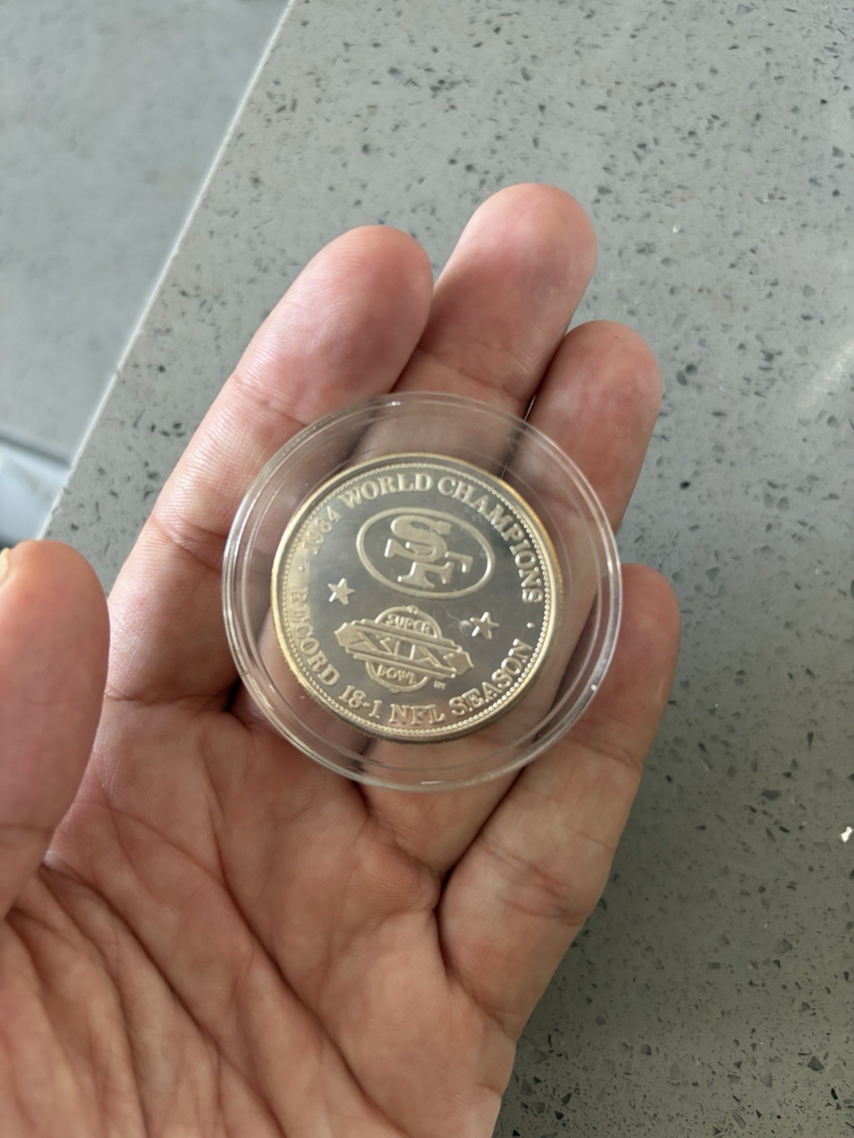1984 San Francisco 49ers Super Bowl XIX Champions .999 Fine Silver Coin