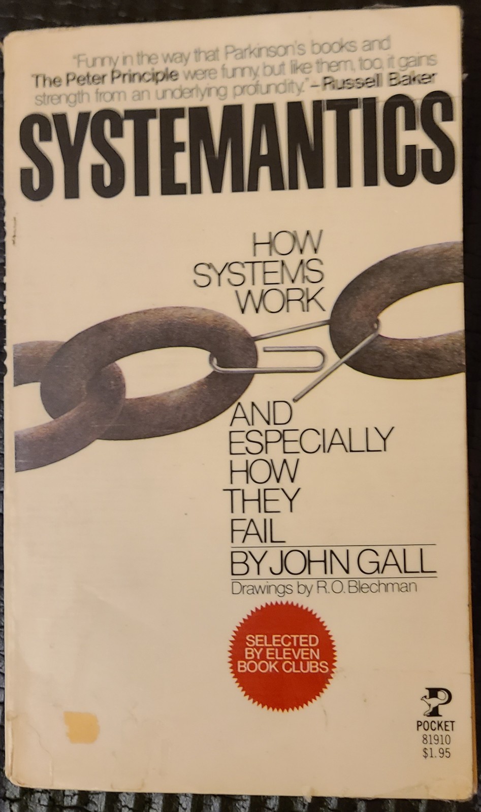 Systemantics : How Systems Work by John Gall 1977, Vintage Collectible Systemantics : How Systems Work by John Gall 1977, Vintage Collectible