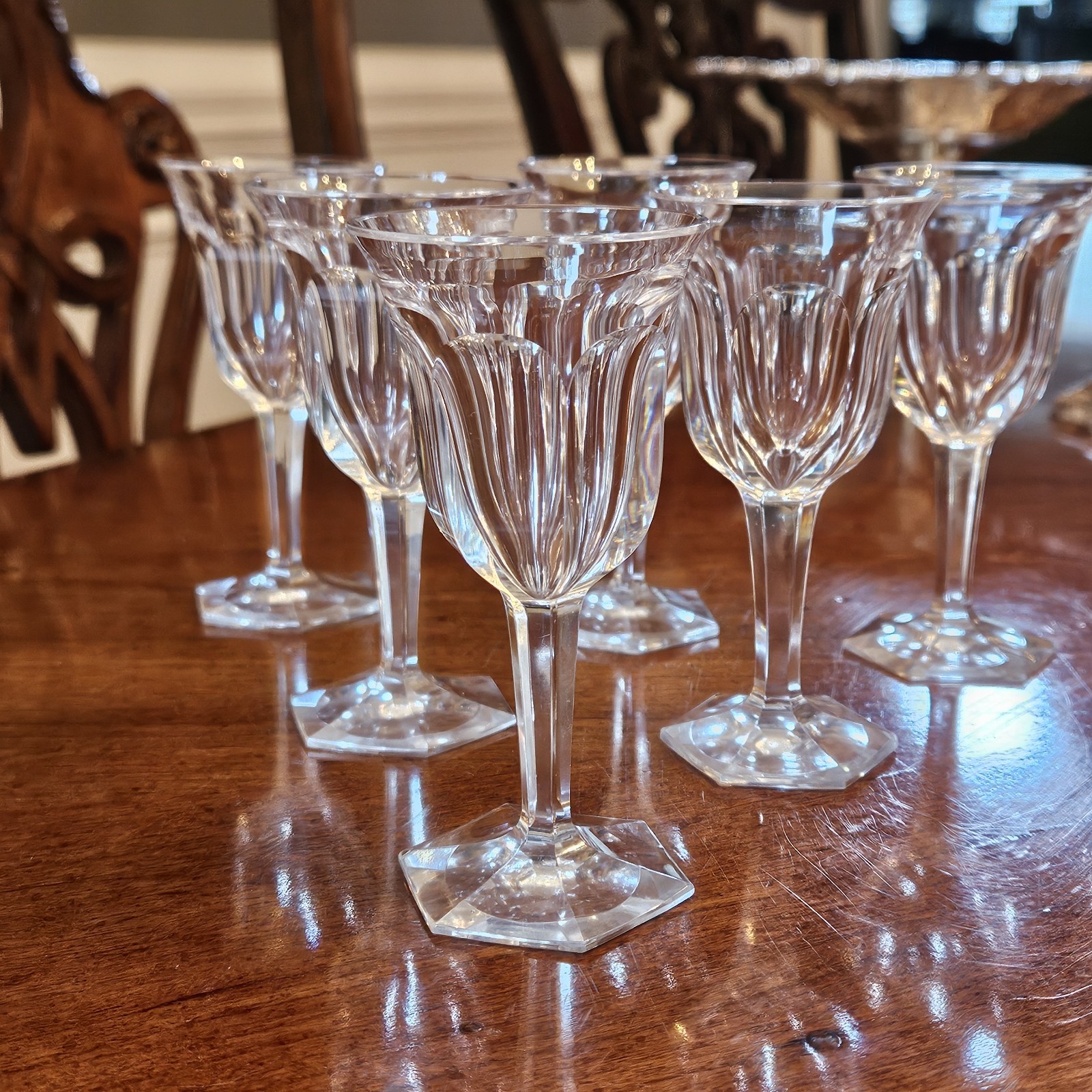 Set Of 6 Antique Baccarat Crystal Malmaison Cordials Set Of 6 Antique Baccarat Crystal Malmaison Cordials