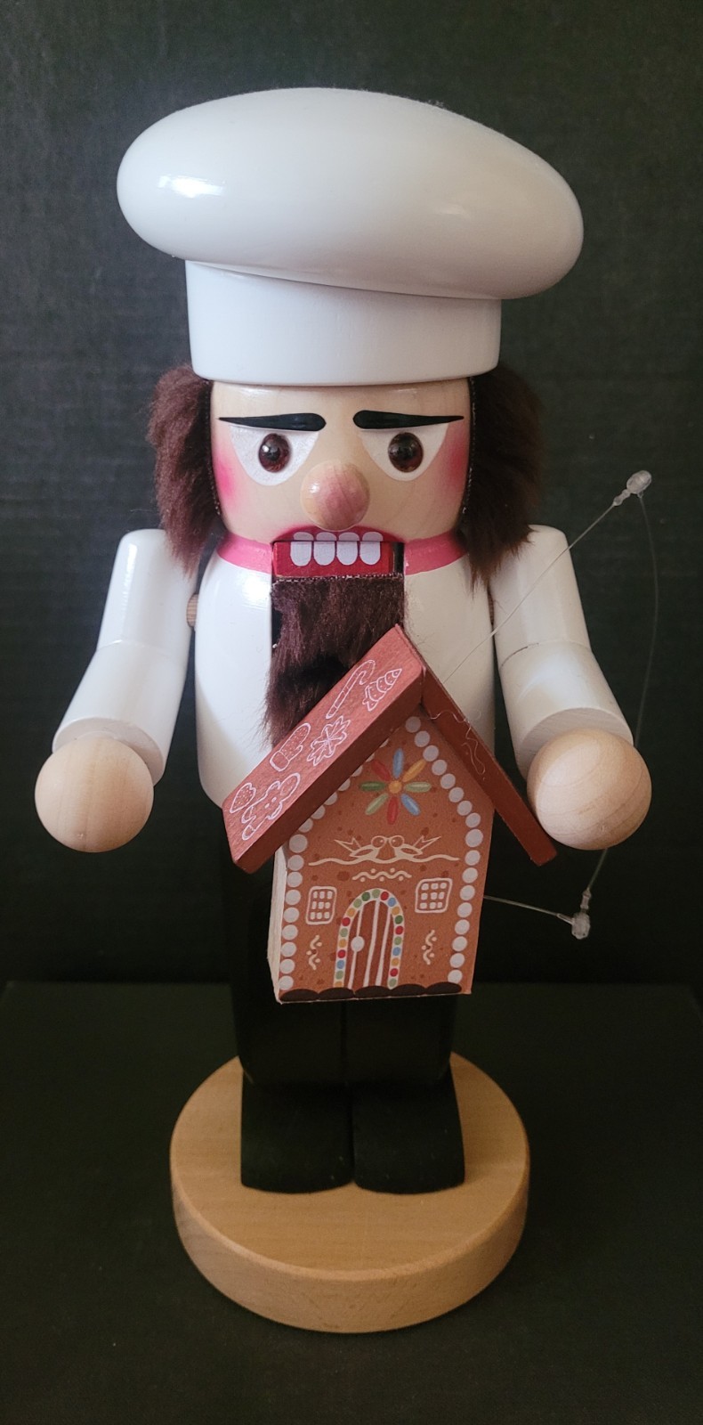 New Steinbach Chef w/Gingerbread house- German Nutcracker w/stamp & sticker New Steinbach Chef w/Gingerbread house- German Nutcracker w/stamp & sticker