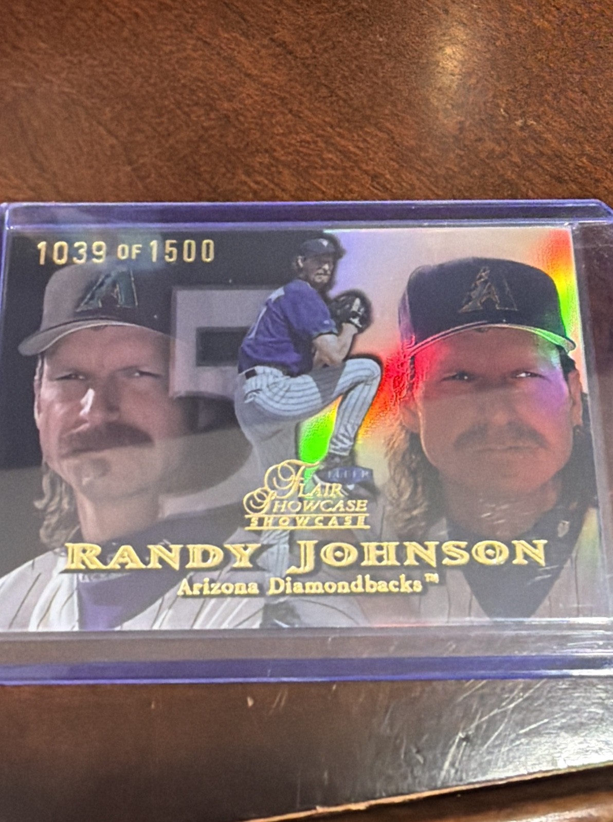1999 Flair Showcase - Randy Johnson #28 Row 1 /1500 Diamondbacks