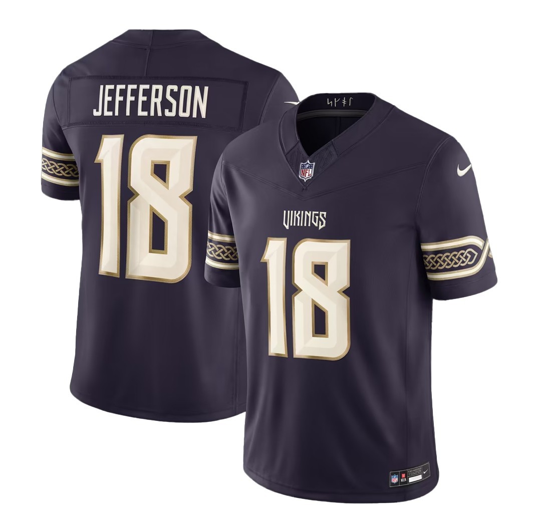Men\'s Minnesota Vikings Purple 2026 Rivalries Collection Limited Custom Stitched