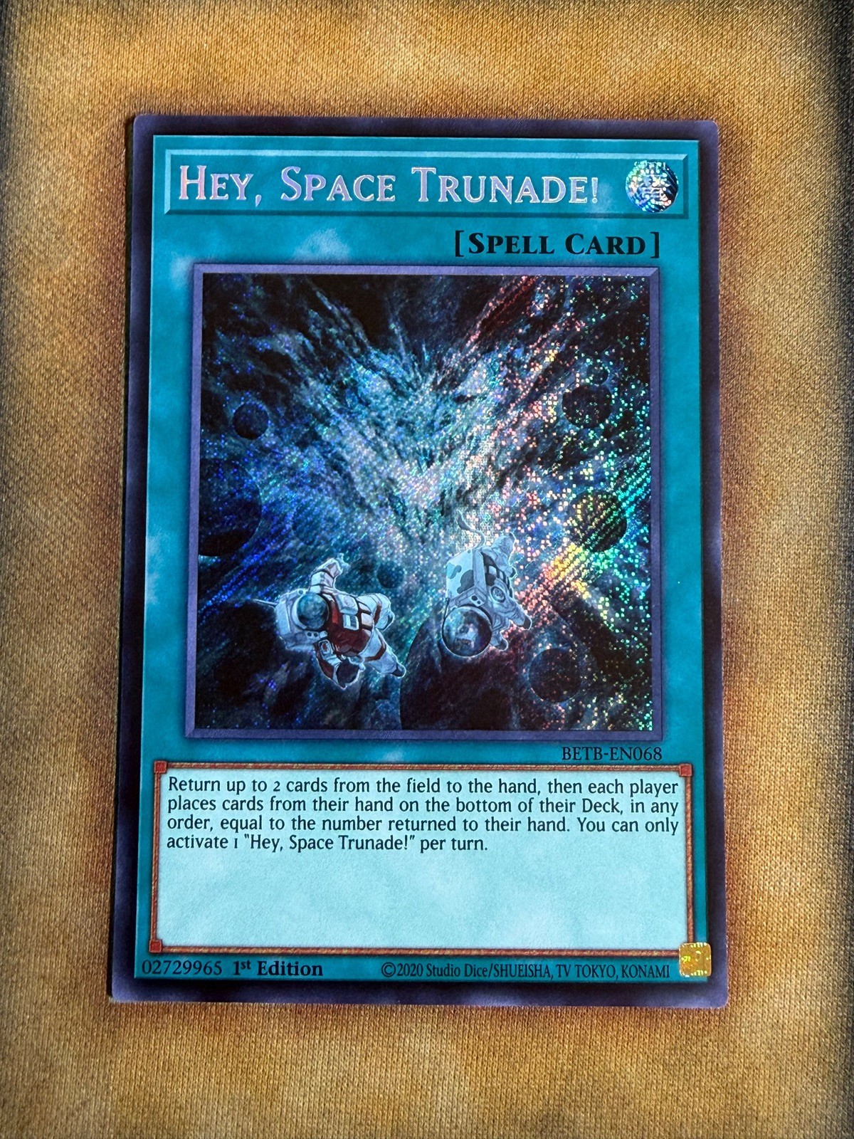 Yugioh Hey, Space Trunade BETB-EN068 Secret 1st Ed NM