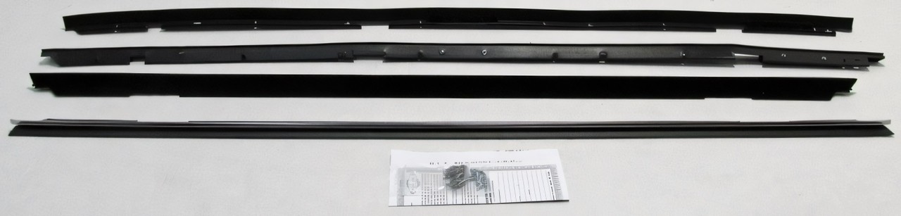 Window Sweeps Weatherstrip for 1979-1985 Buick Riviera Black Front Left Right